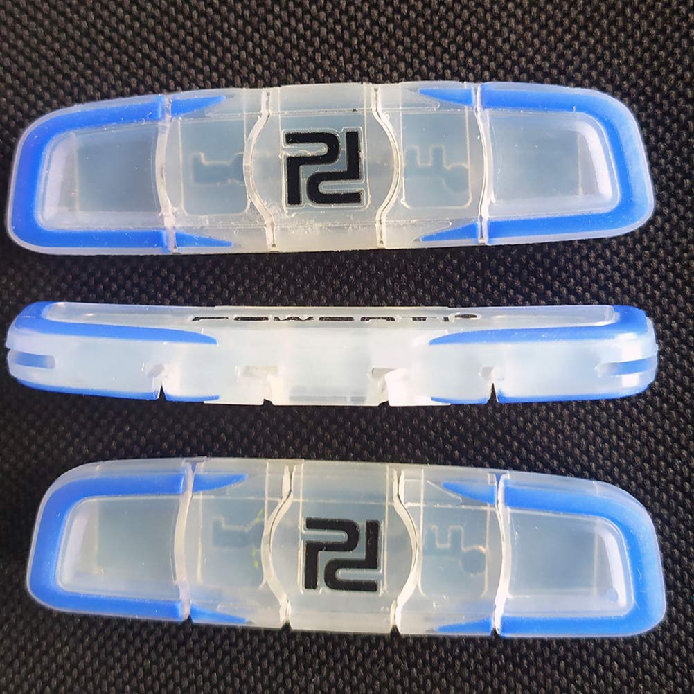 POWERTI Tennis Vibration Dampener-Set of 3-Shock Absorber for Tennis Strings,Premium-Durable & Long-Lasting(CA)