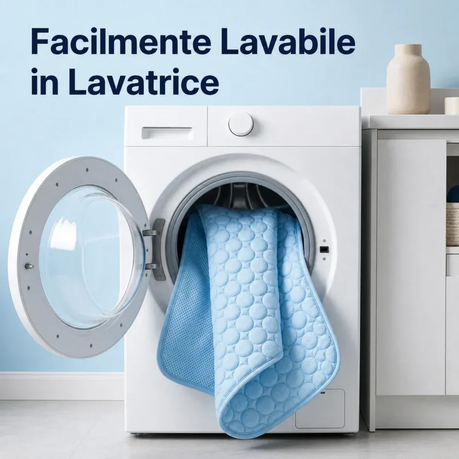 Coolnap tappetino per cani rinfrescante gel auto-raffreddante estivo (Blu, 2XL - 150x100cm)