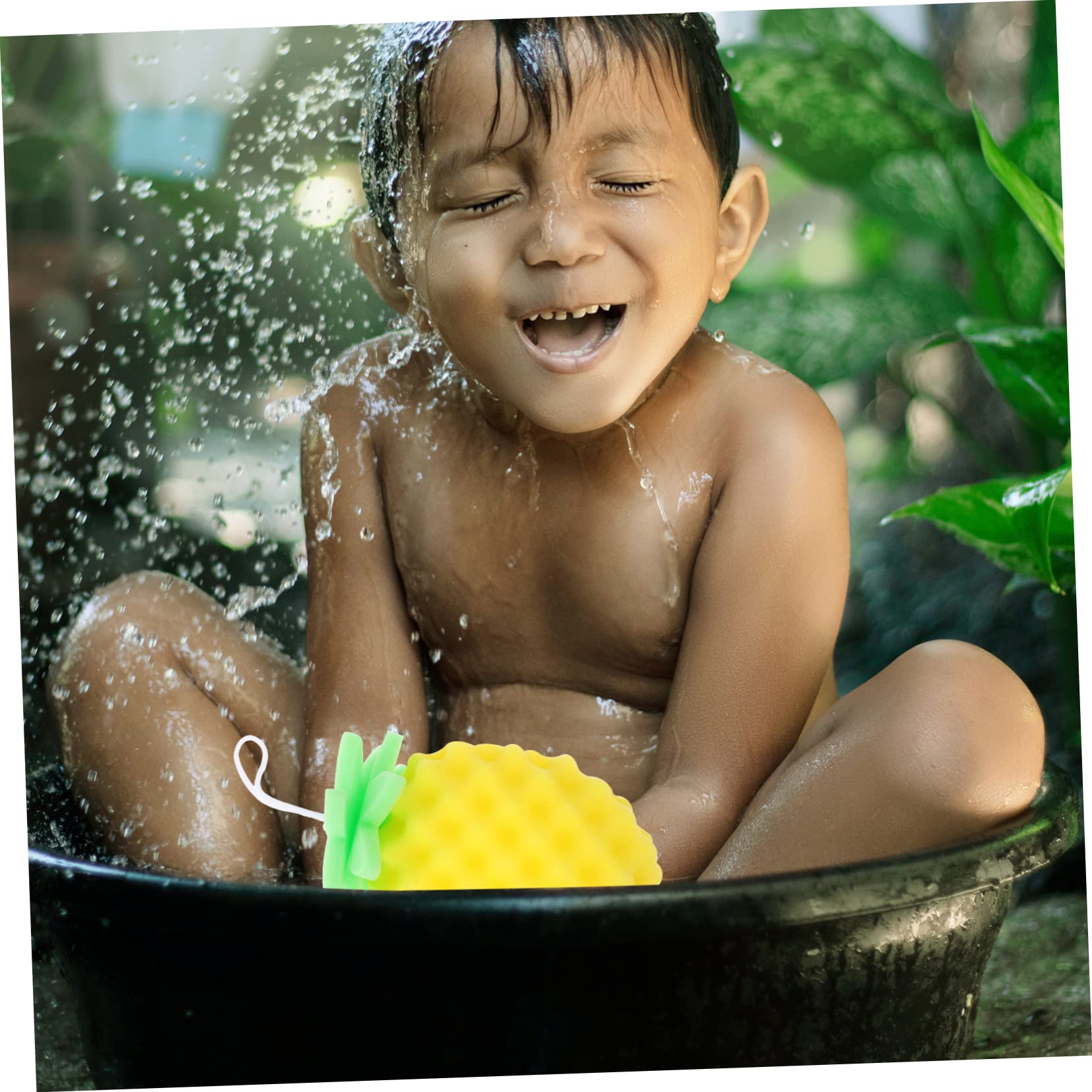Spazzola Da Bagno Per Neonati Spugna Per Scrub Allananas Per Bambini E Bambine Spugna Da Bagno Esfoliante Delicata Per Bambini Piccoli