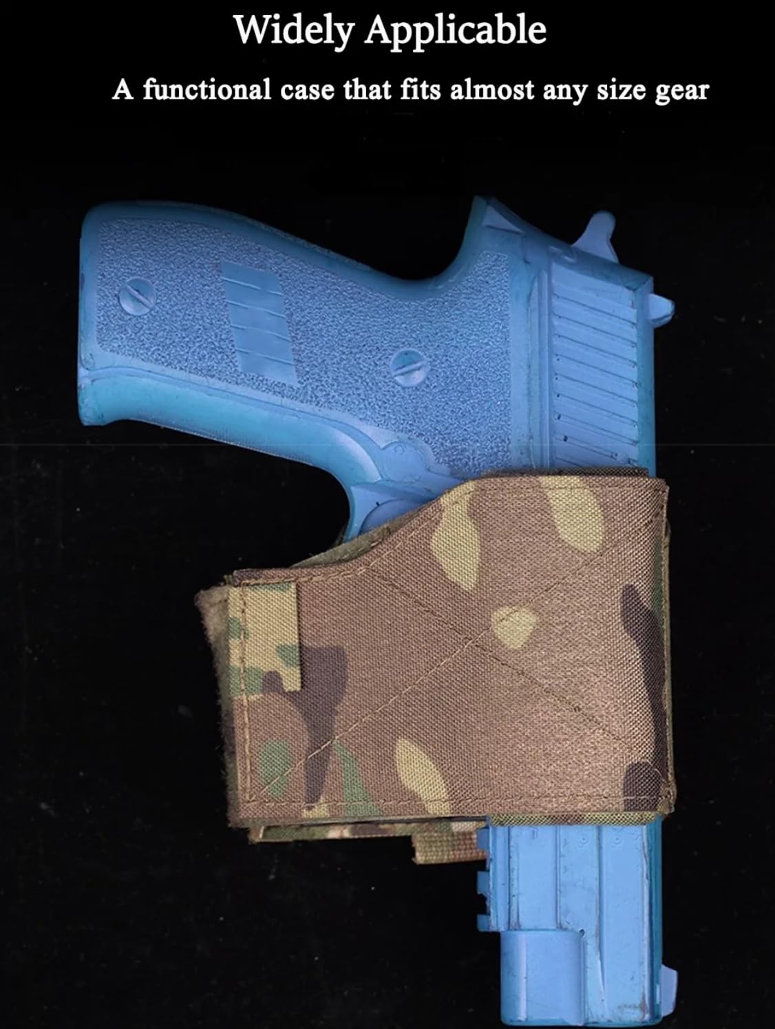 Peminkoo Fondina Universale per Pistola Tattica Pistola Adattabile con Chiusura a Scatto Militare G17 G19 1911 SIGP220 Molle Cintura Airsoft