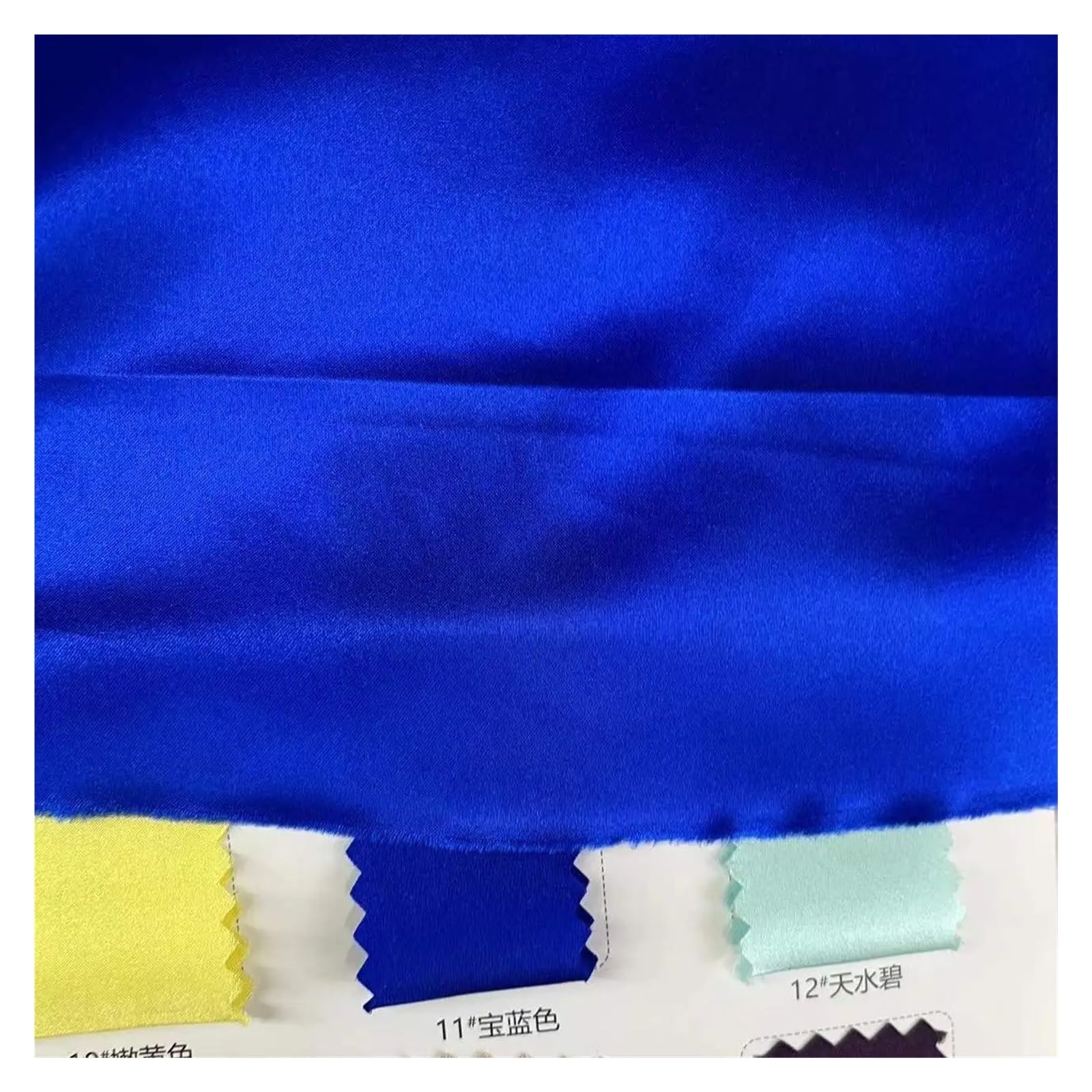Tela De Raso Tela Charmeuse transpirable de seda morera, 16, 19, 22, 30 y 40 mm, 114 cm ancho, color azul rey para Manualidades DIY(40mm)