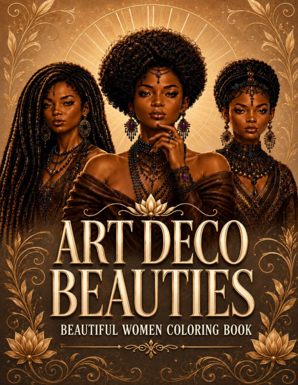 Art Deco Beauties: Beautiful Women Coloring Book