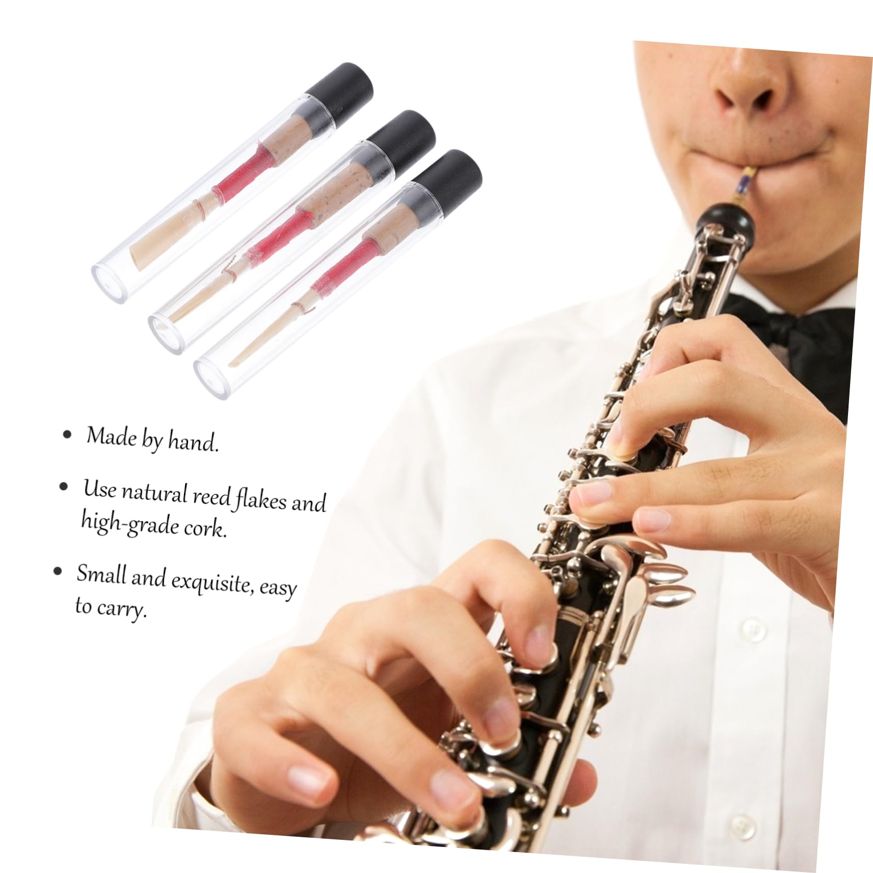 TOYANDONA 15pezzi Reeds Per Oboe Legno Con Scatole Di Stoccaggio Da Facile Da Installare e Sicuri Accessori Per Strumenti Musicali Alta Durata e Protezione Ottimale