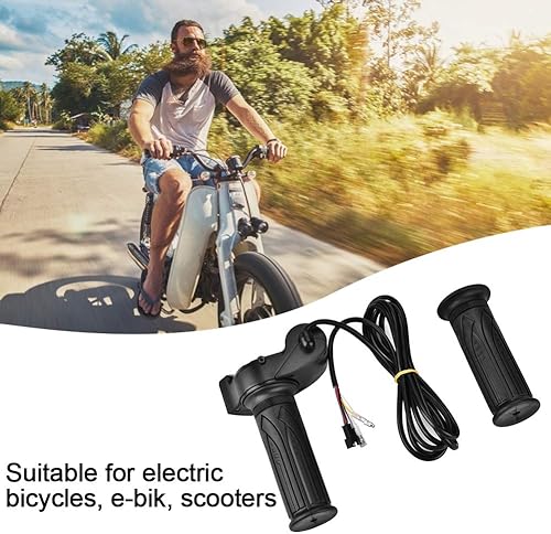 Miniatura 6 de Bike Grip Electric Bike Throttle Grip Electric Scoooter Voltaje de la batería Indicador LED Poder para Eléctrico