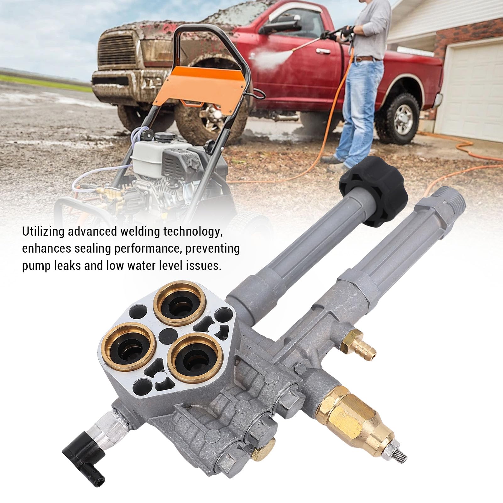 Conjunto de Bomba de Lavado a presión Reemplazo de aleación de Aluminio con válvula de Alivio de presión para Bombas de Lavado de Alta presión AR43361 SRMW2.3G28 SRMW2.4G28