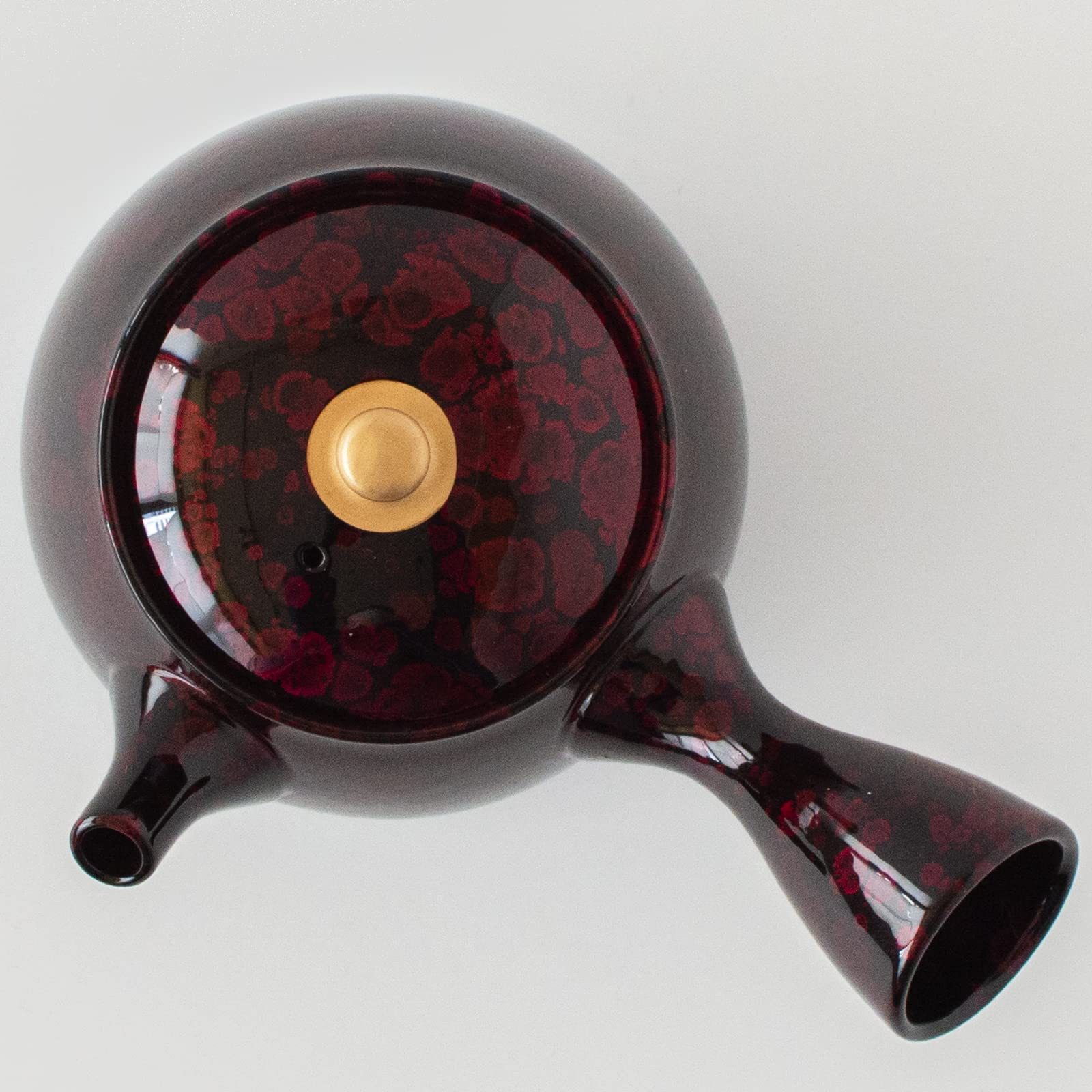 Tokoname Ware 268442 Showryu Kiln Teapot, Showa Red and Blue