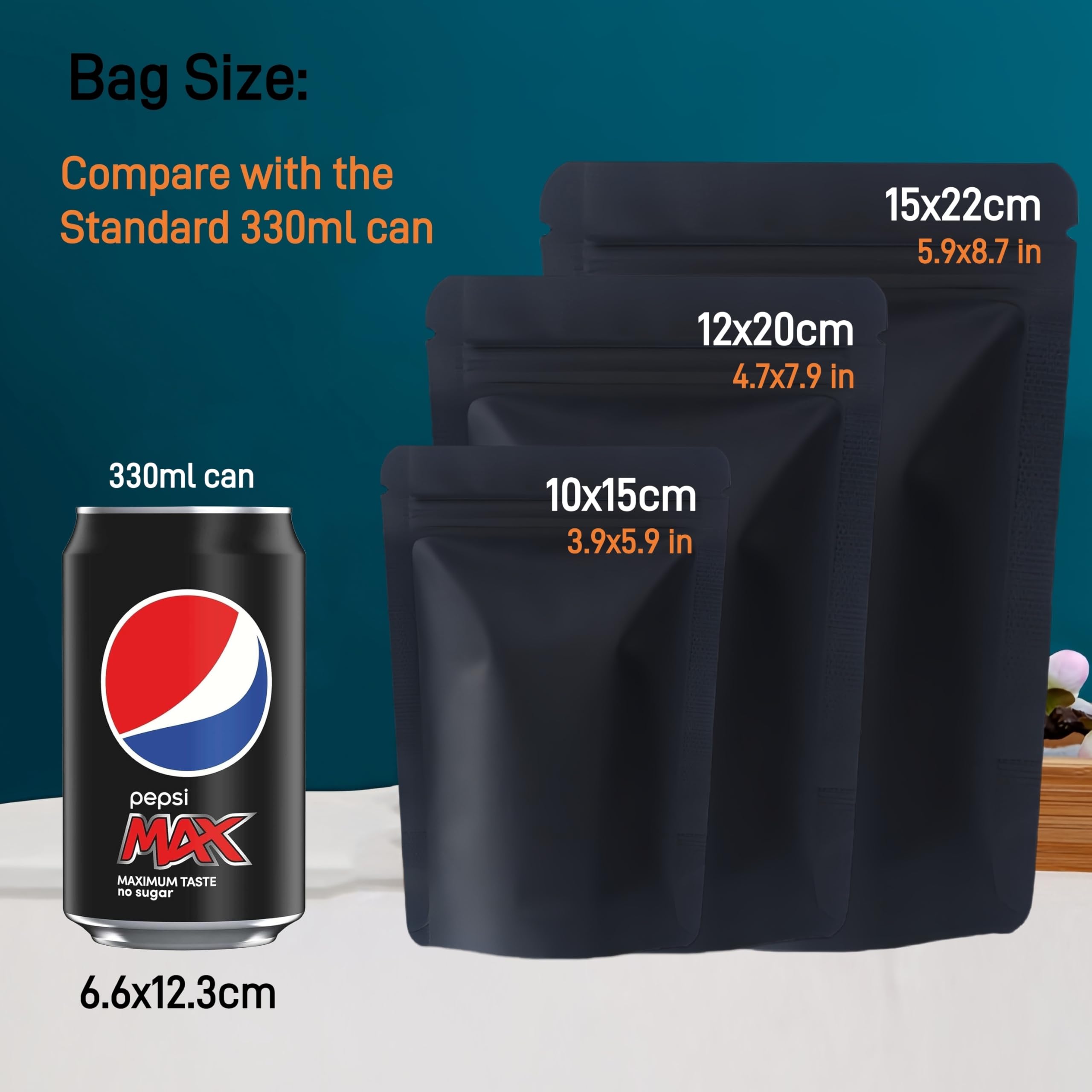 Sacchetti Termosaldate A Piedino Sacchetti Mylar Richiudibili Con Zip - Stand Up Argento/Trasparenti - Spessore 3 Mil - Vari Formati Gun Case