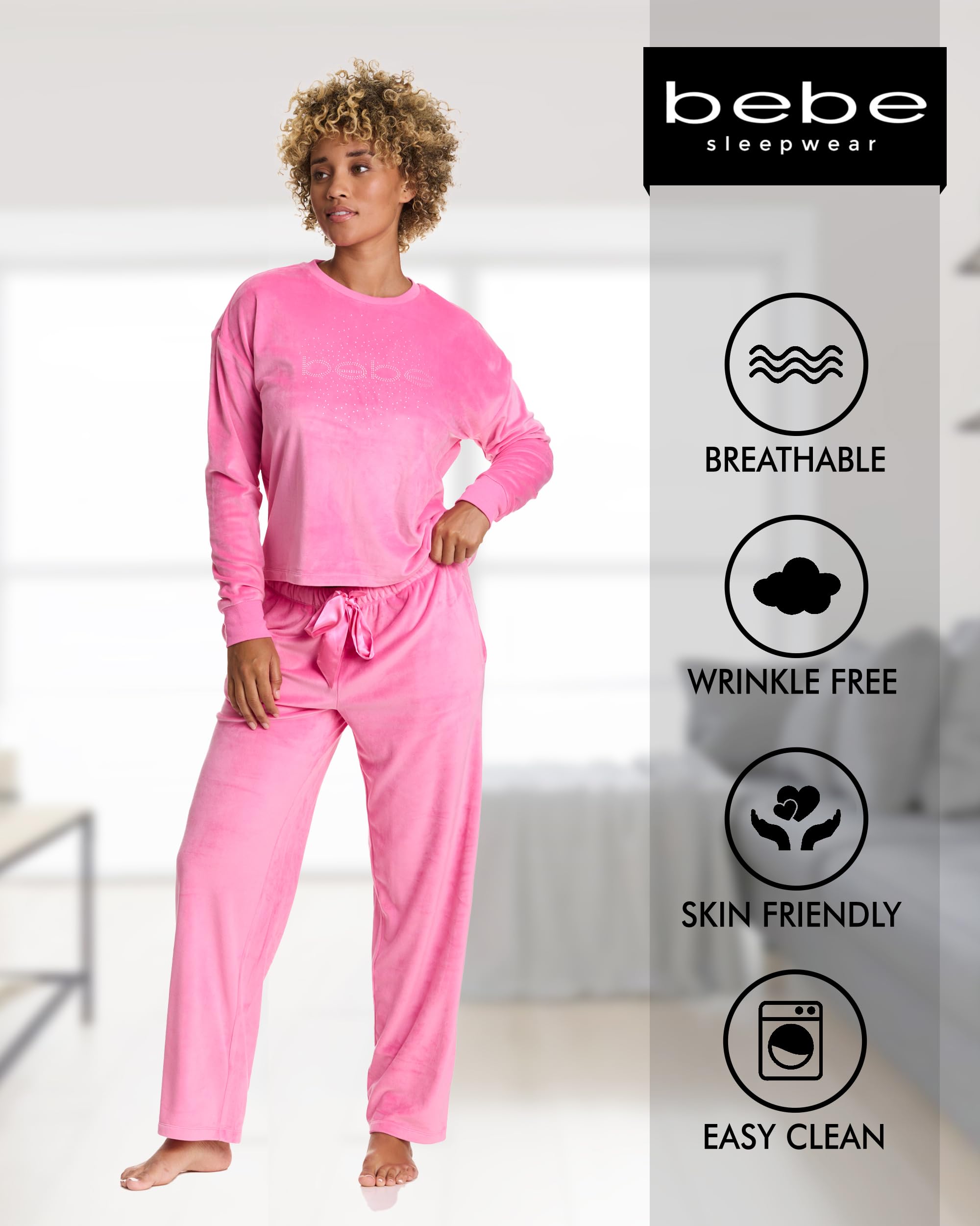 bebe Pajama Set - Aurora Pink, L
