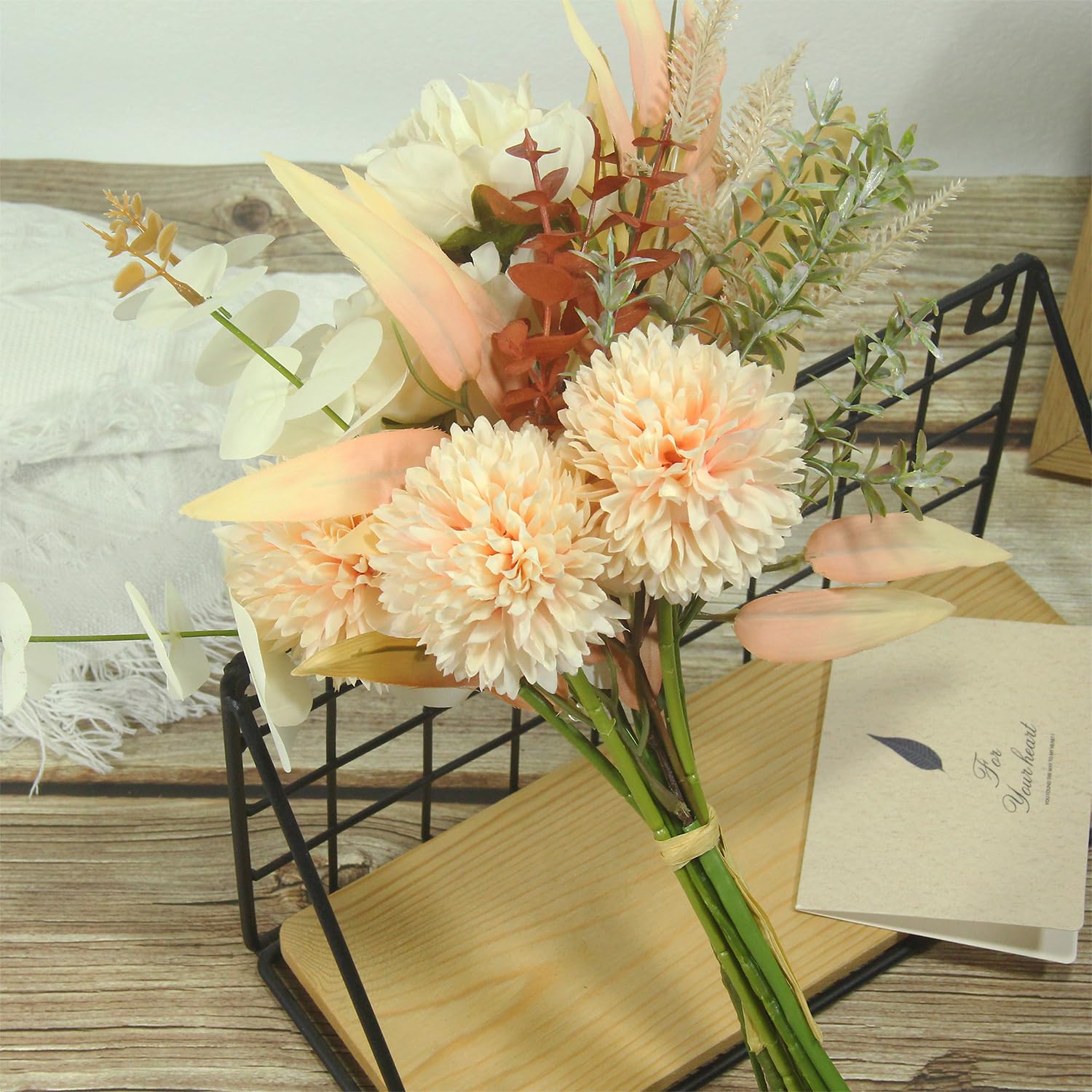 Amazon.co.jp: 人工タンポポの花 ブーケ リアルなフェイクシルク