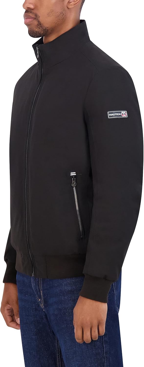 Nautica Men's Lightweight Bomber Jacket – Wind/Water-Resistant, Regular, Big & Tall Sizes - Image 2