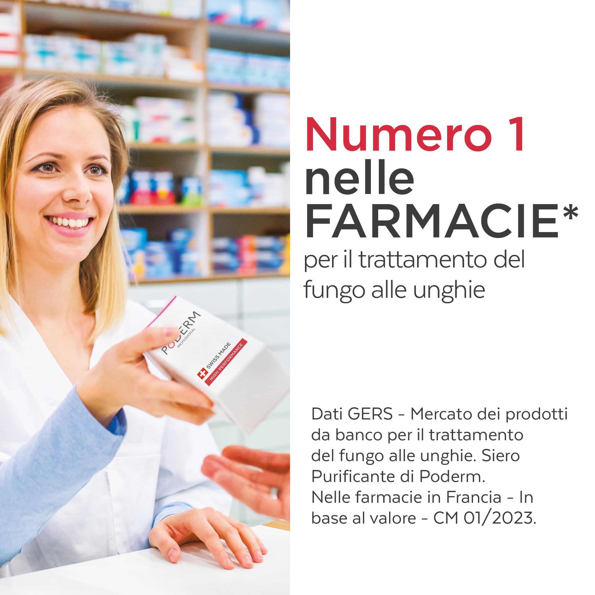 PODERM - 2 PRODOTTI - MICOSI DELLE UNGHIE TRATTAMENTO 2 in 1 | UNGHIE CHE SI SPEZZANO, RIGATE, INFRAGILITE | BIO | Trattamento professionale mani/piedi | Facile e rapido | Swiss Made