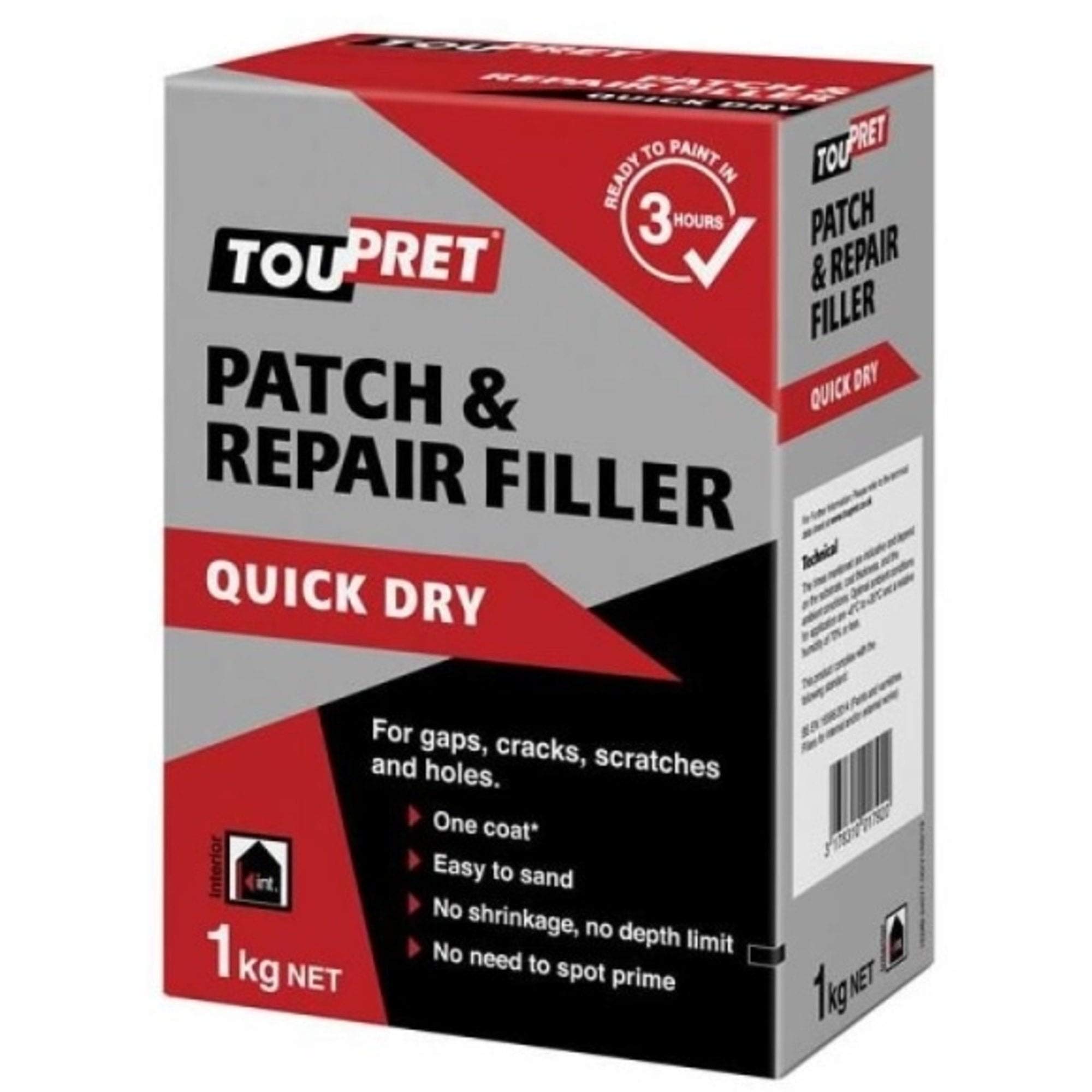 ToupretQuick Dry Patch & Repair 1kg