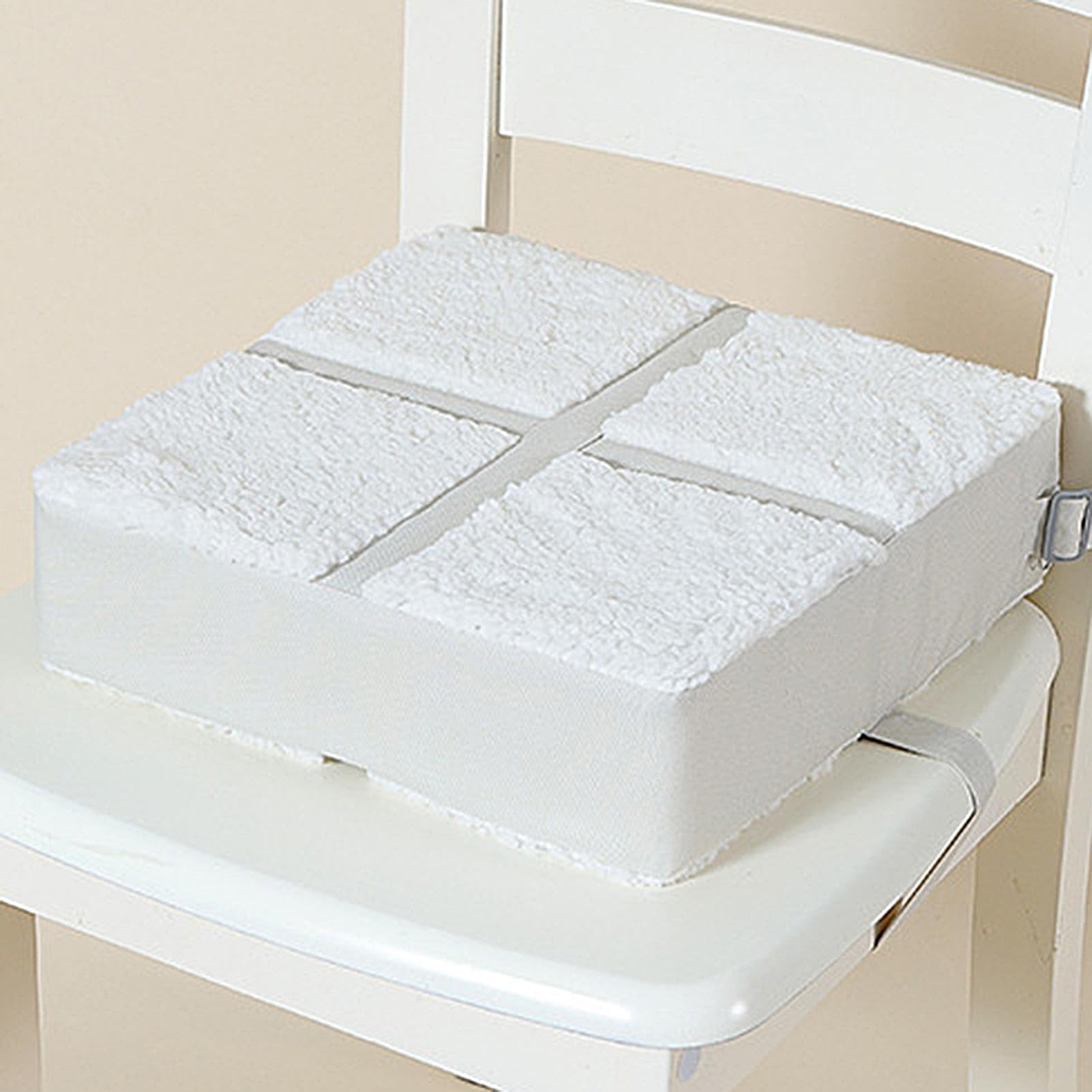 Asiento elevador para mesa, asiento elevador portátil para niños, lavable, correas elásticas ajustables, silla para niños, cojín alto con parte inferior antideslizante para viajes