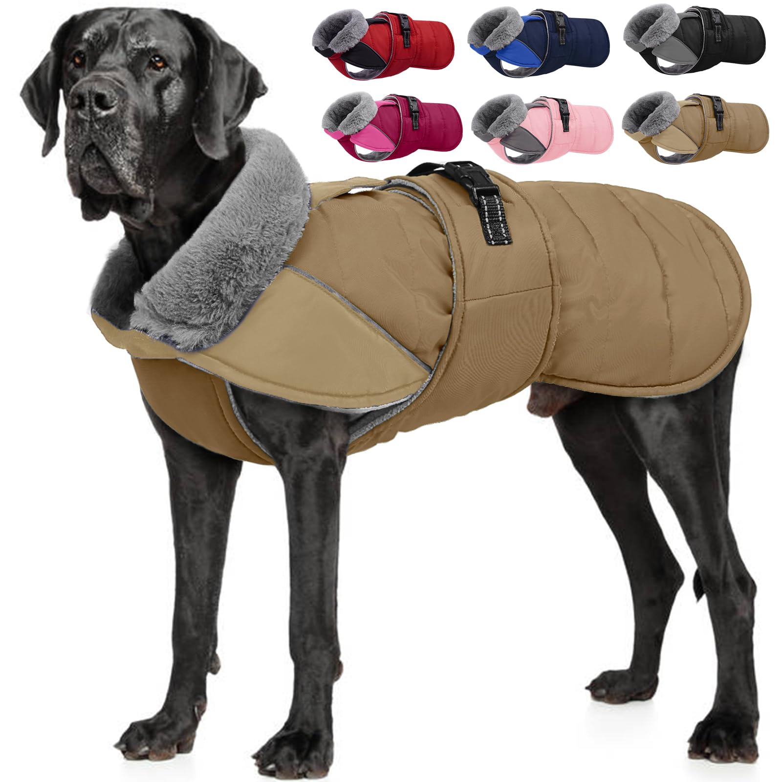 Nanaki Large Dog Coats for Winter-Giant Breed Dog Jacket Great Dane Coat