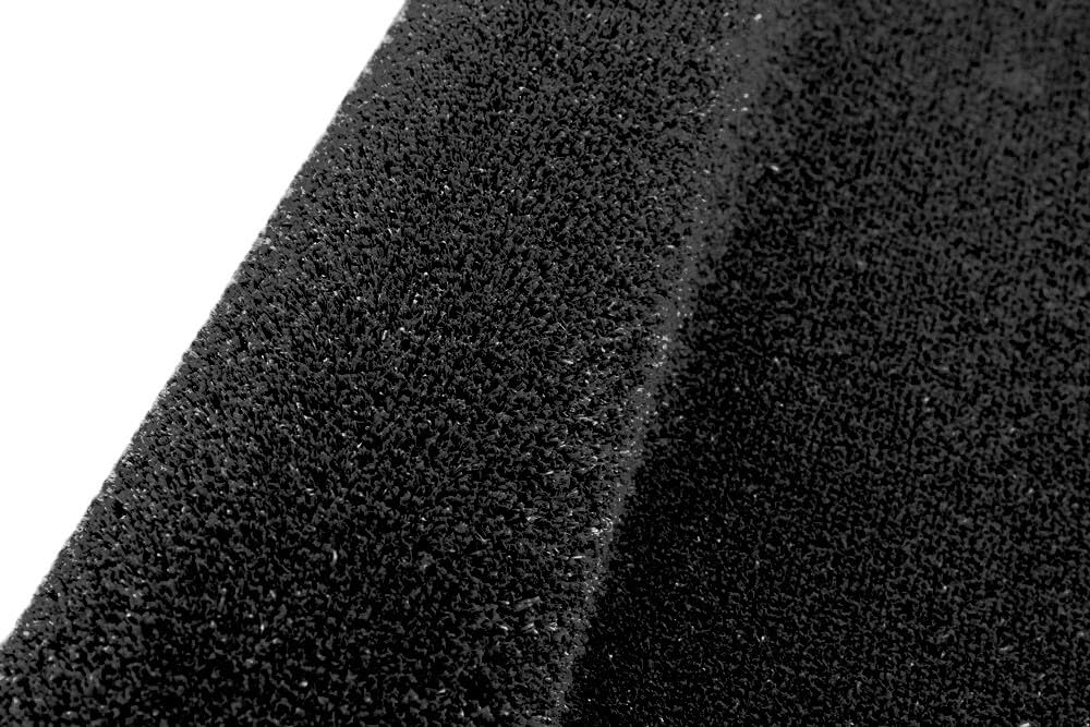 Pelouse Synthétique Noire 7 mm pour Maison, Magasin, Gym, Jardin - Gazon Synthétique 2x2 Mt