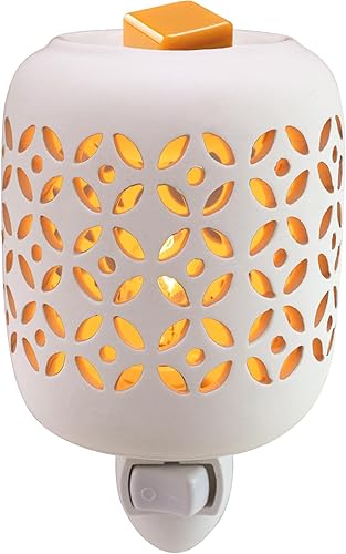 Miniatura 7 de CVHOMEDECO. Calentador eléctrico de cera para pared, calentador de fragancia de cerámica decorativo para velas perfumadas, cera derretida, tartas y