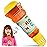 Novelty Place Echo Mic for Kids and Toddlers - Battery-Free Magic Karaoke Microphone Voice Amplifying Retro Toy for Singing, Speech & Communication Therapy - 10 (Yellow & Orange)