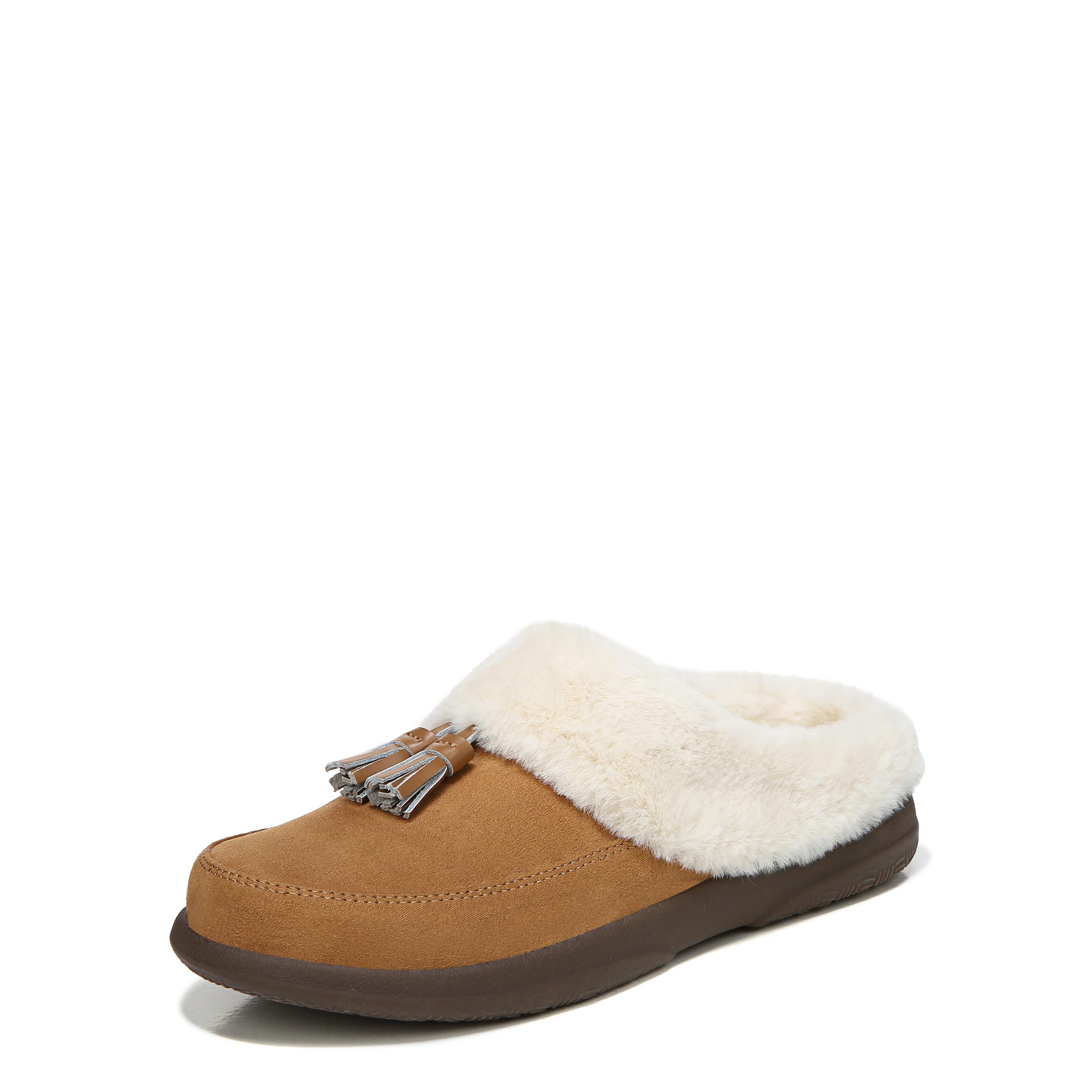 Photo 1 of Vionic Cedar Perrin Women's Slip-On Cozy Slipper- Supporting Ladies Indoor/Outdoor Slippers that Include VIO MOTION Technology Orthotic Insole With Built-in Arch Support, Helps Heel Pain, Medium Fit 9 Toffee