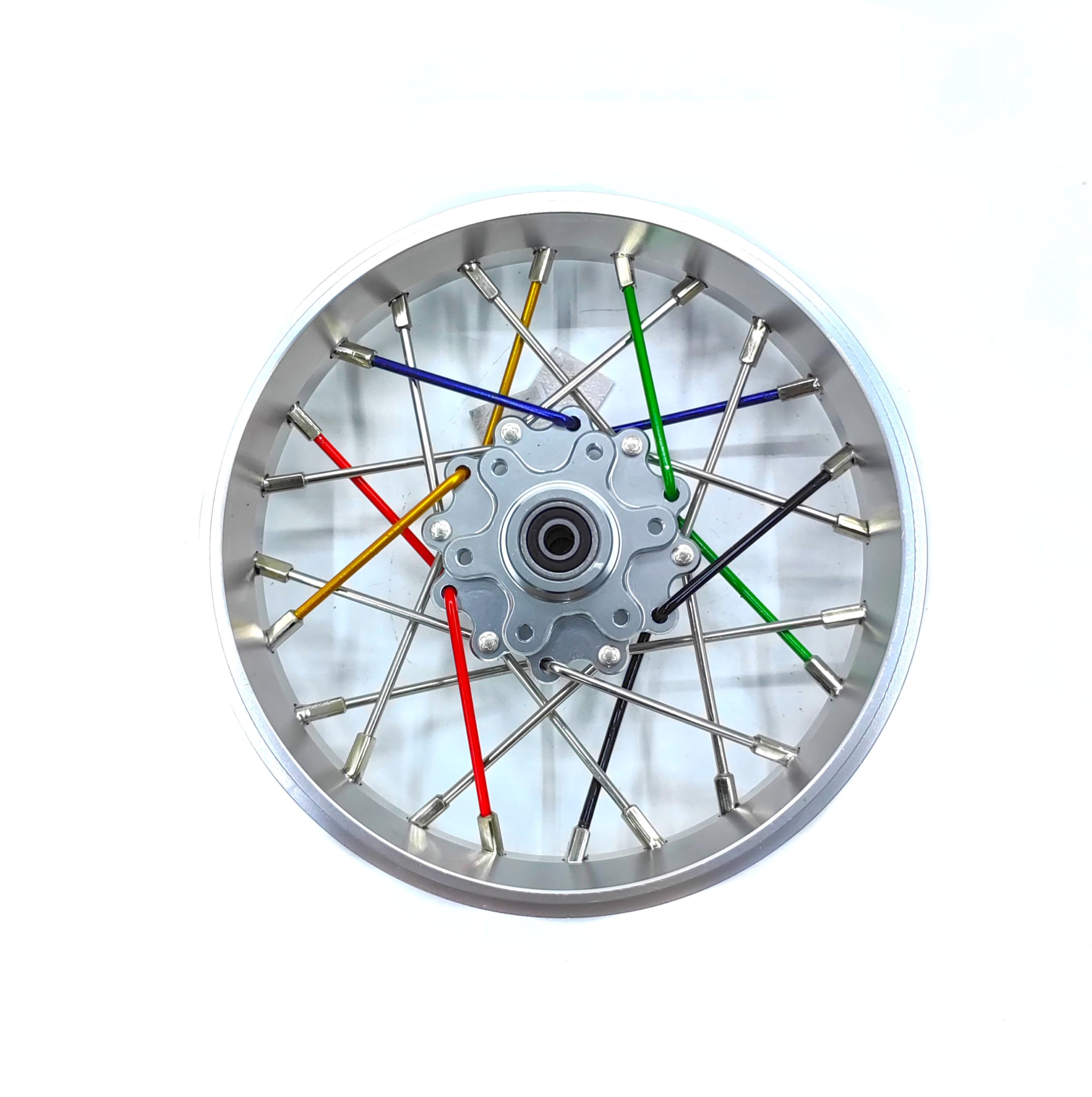 KEBEILEE CNC Aluminum Front Wheel For LOSI Promoto MX motorcycle 1:4 (silver)