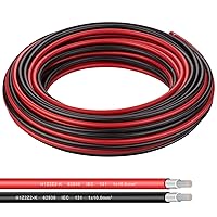 Vista 10 de Cable de panel solar Shirbly - 200 pies de cable de cobre estñado en negro, 10AWG (6mm²), cable de extensión solar PV para automotriz al aire libre
