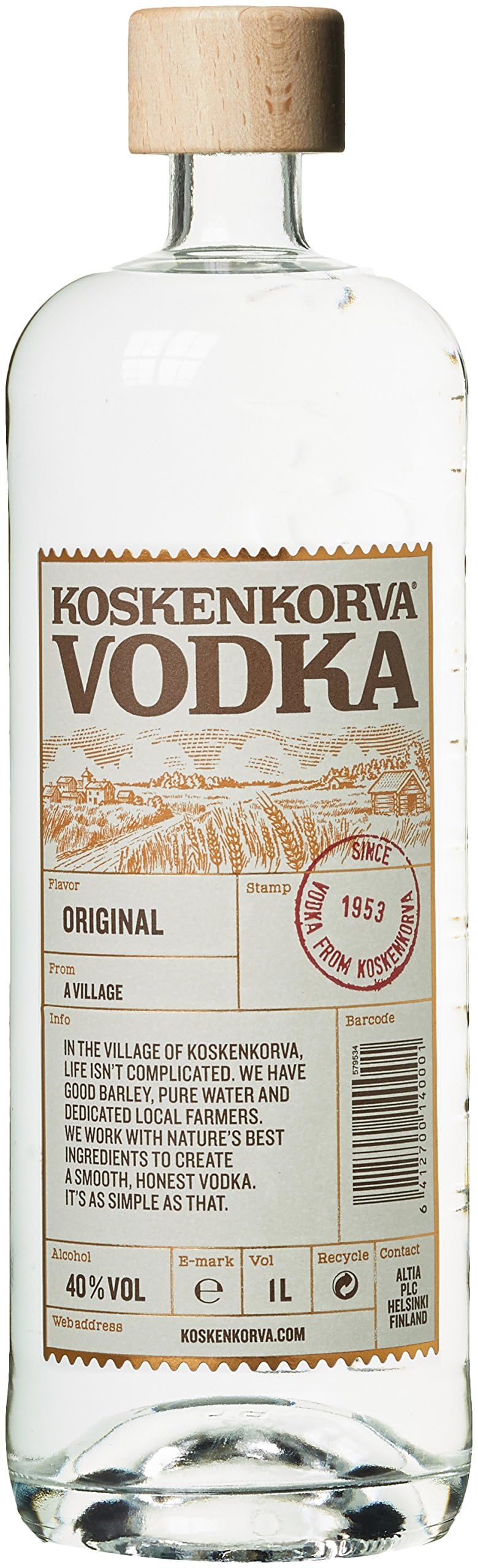 Koskenkorva Original Vodka (1 x 1.0 l)