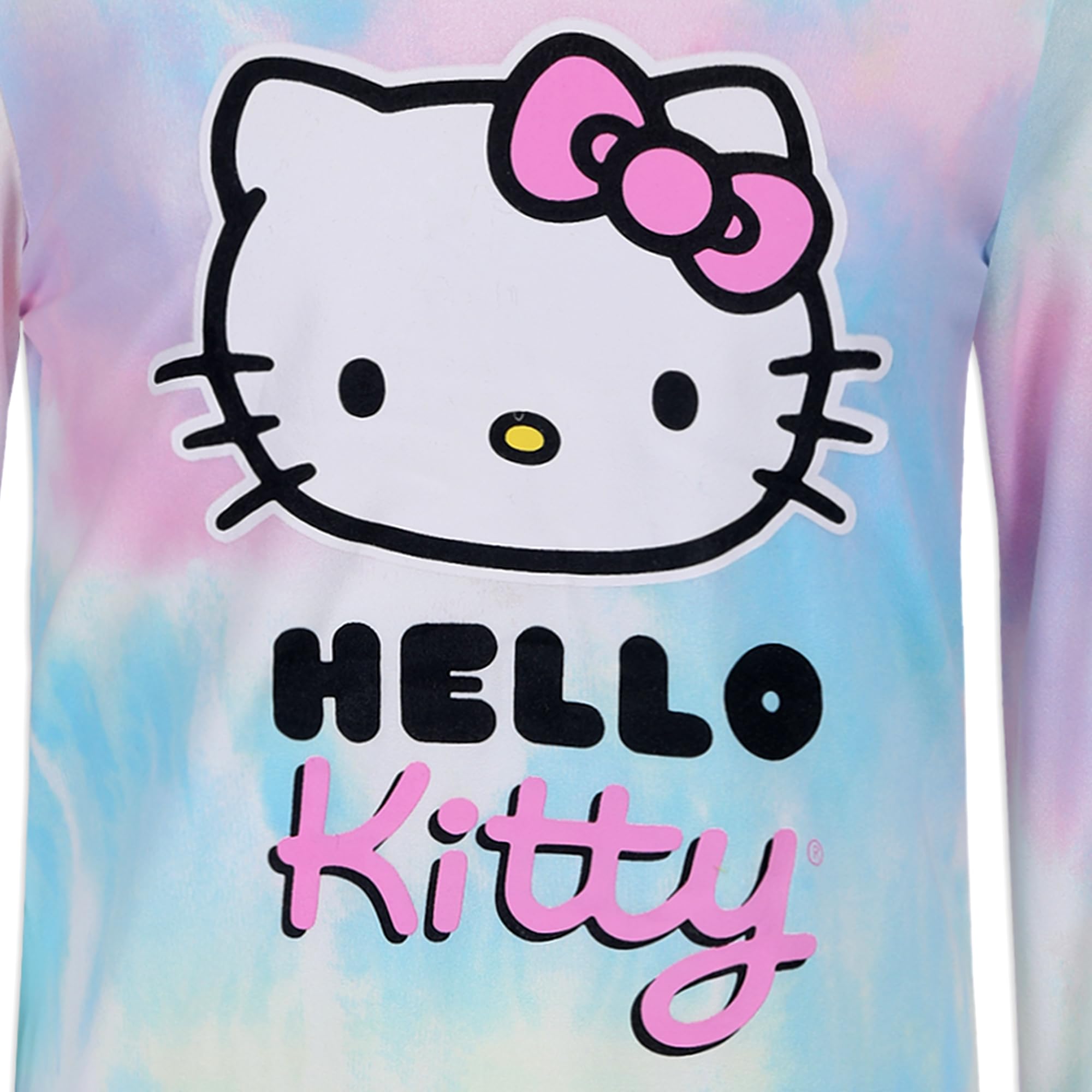 Hello Kitty Conjunto de 2 piezas de sudadera con capucha y pantalón deportivo de manga larga para niñas (5), Multicolor, 5