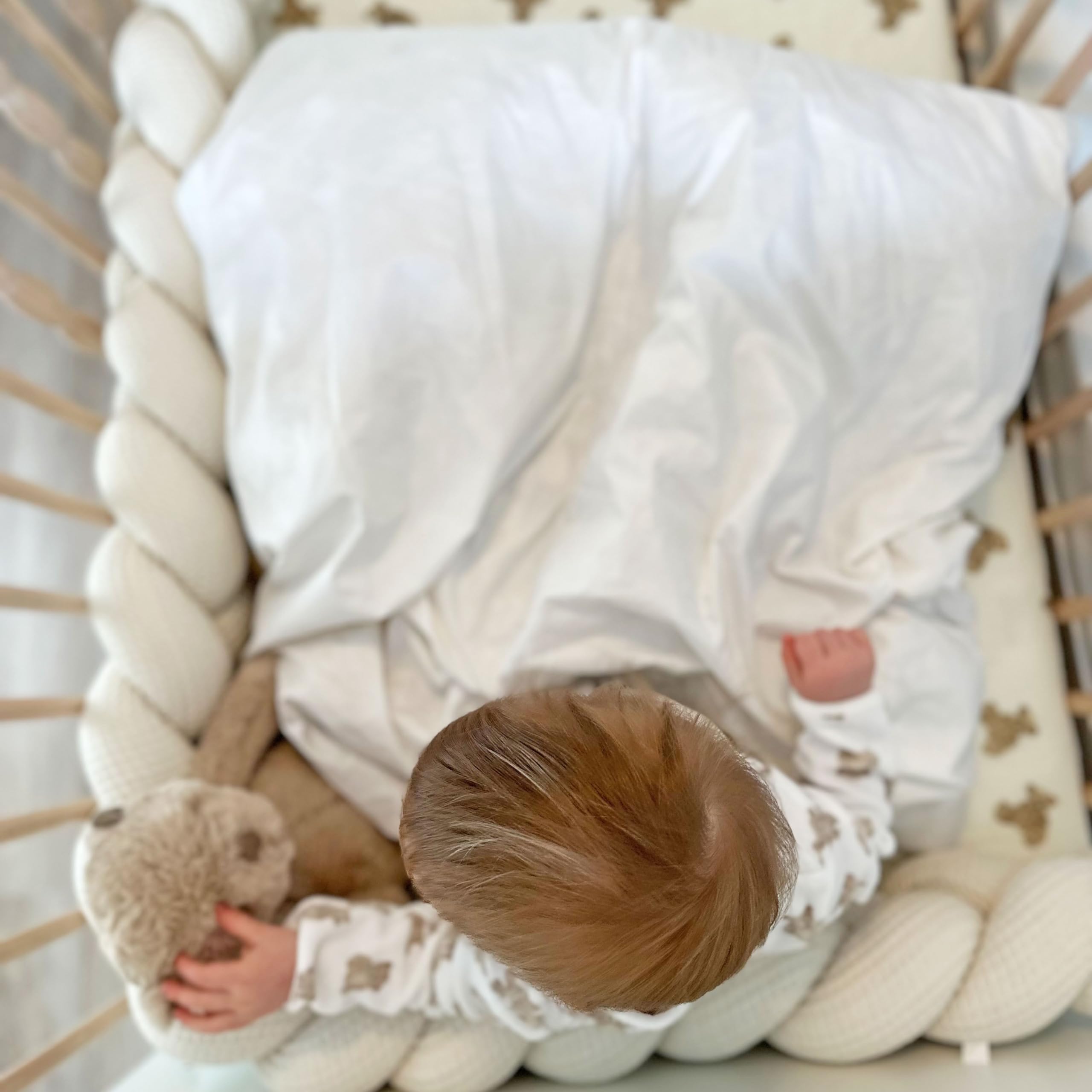 ZOLLNER Coperta per bambini in 30% Piume e 70% Piumette - Fodera traspirante in cotone - Made in Germany - lavabile a 60°C - 80x80 cm - Grado di calore 3 - Certificata Oeko Tex (R)