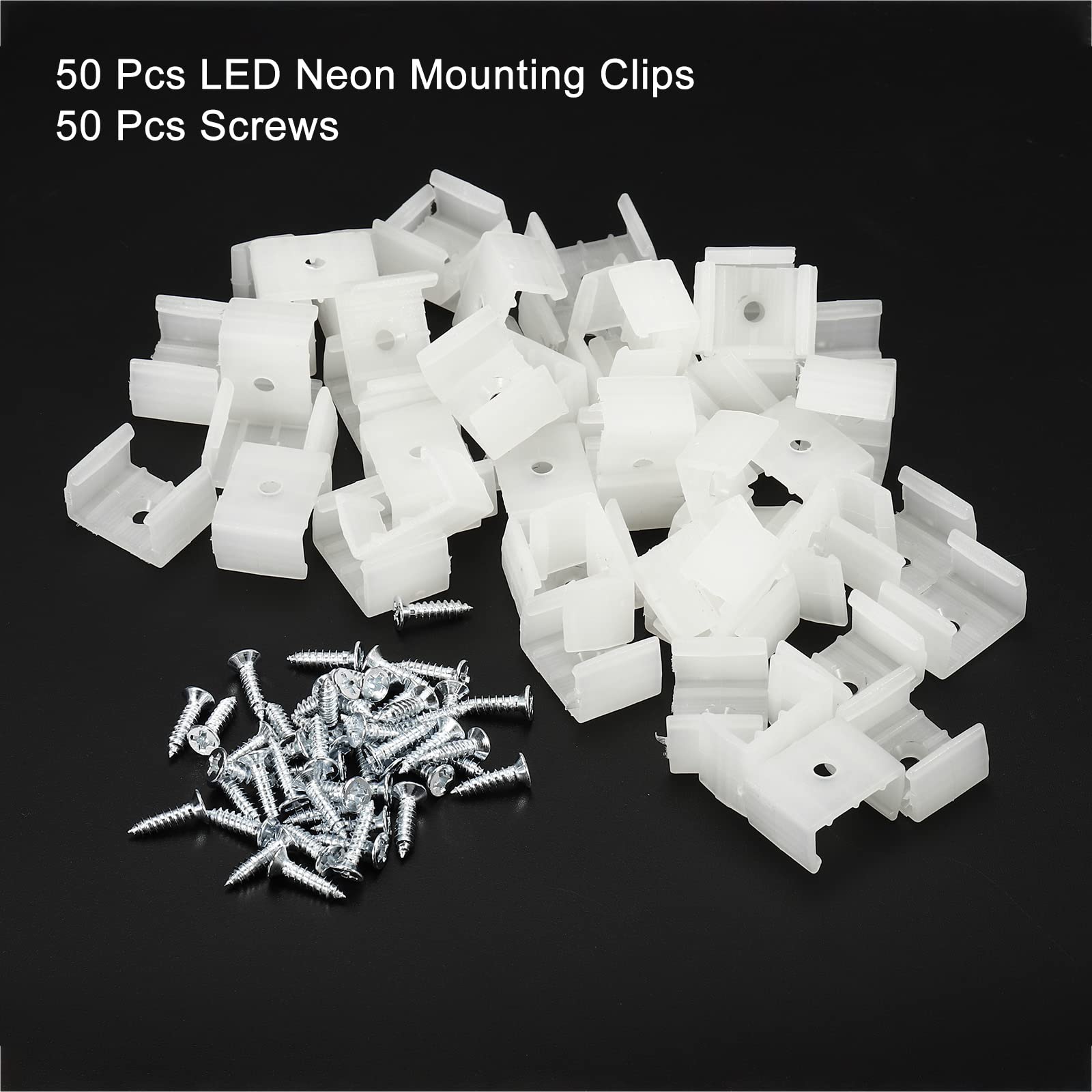 MECCANIXITY Waterproof LED Strip Mounting Clips Fit 14-17mm Strip 50pcs — Amazon image 3