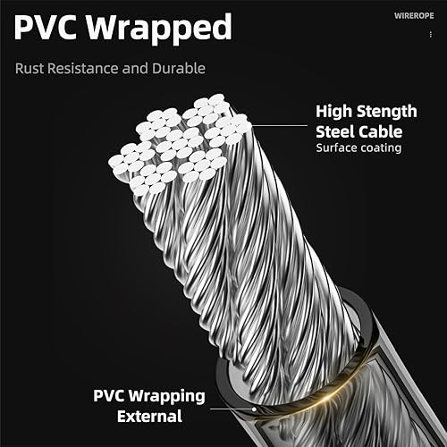 Miniatura 7 de ROCKRBOS - Candado de cable para bicicleta con llaves, 2 llaves y 1 soporte de montaje, carcasa de bloqueo de ABS, bloqueo de cable para