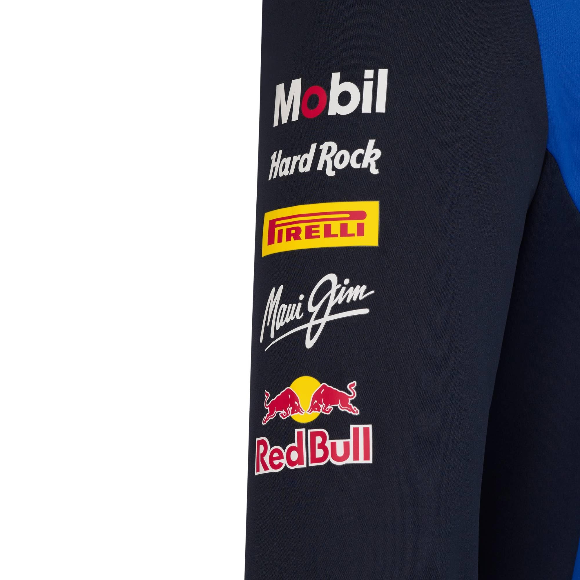 Red Bull ENERGY WEAR Oracle RB Racing Replica Zip Hoodie Blau | Offizieller Formel 1 Fanartikel - 91% Polyester, 9% Elastan