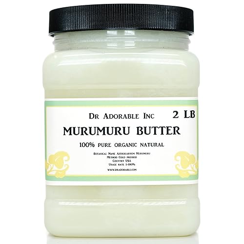Dr Adorable - 2 libras - Mantequilla de Murumuru - Refinada pura natural premium orgánica prensada en frío