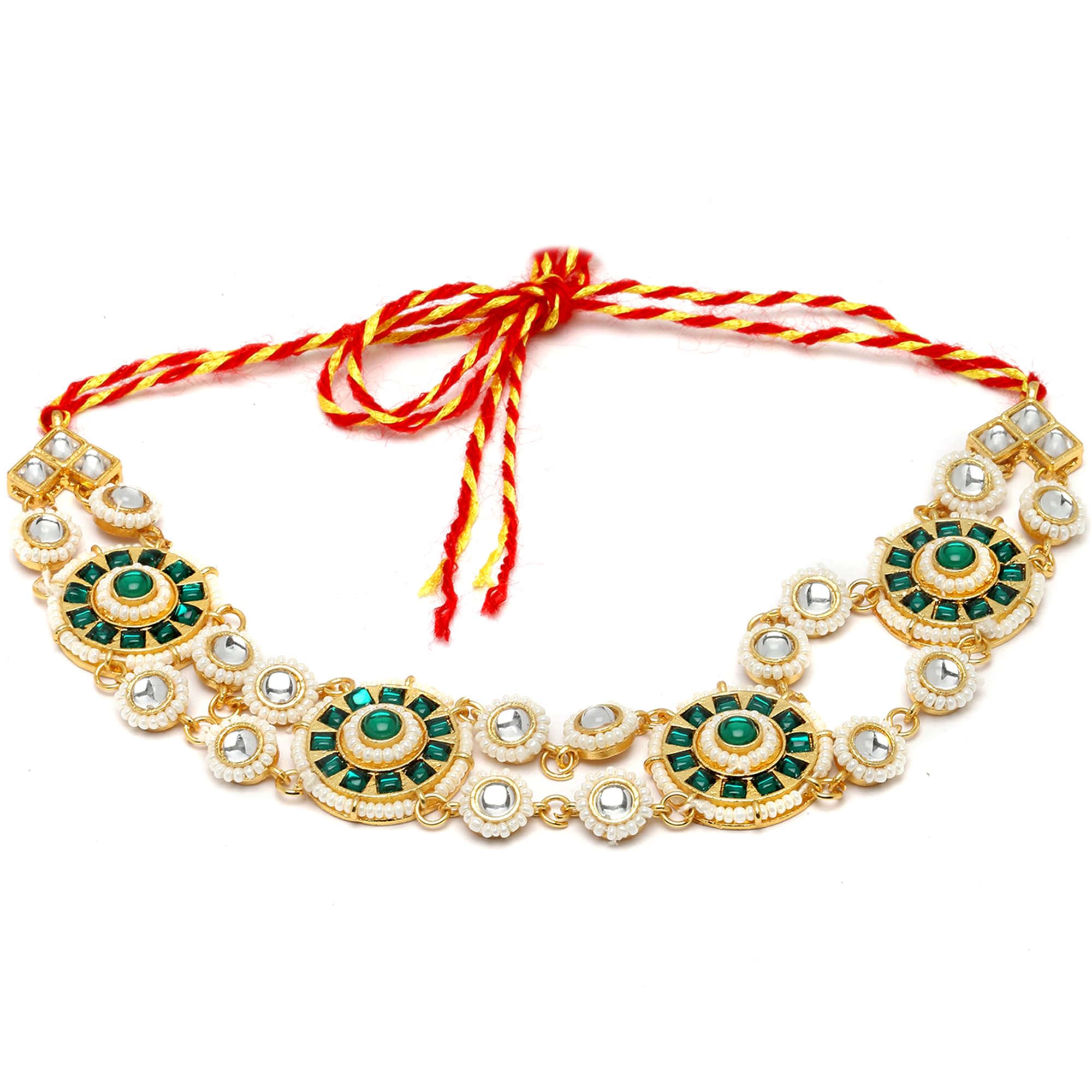 ZENEME Gold-Plated Multi-Colour Artificial Stones and Beads studded-beaded Borla Style Matha Patti For Women & Girls (Design 07) (B0C415Z6KV) Amazon Price History, Amazon Price Tracker