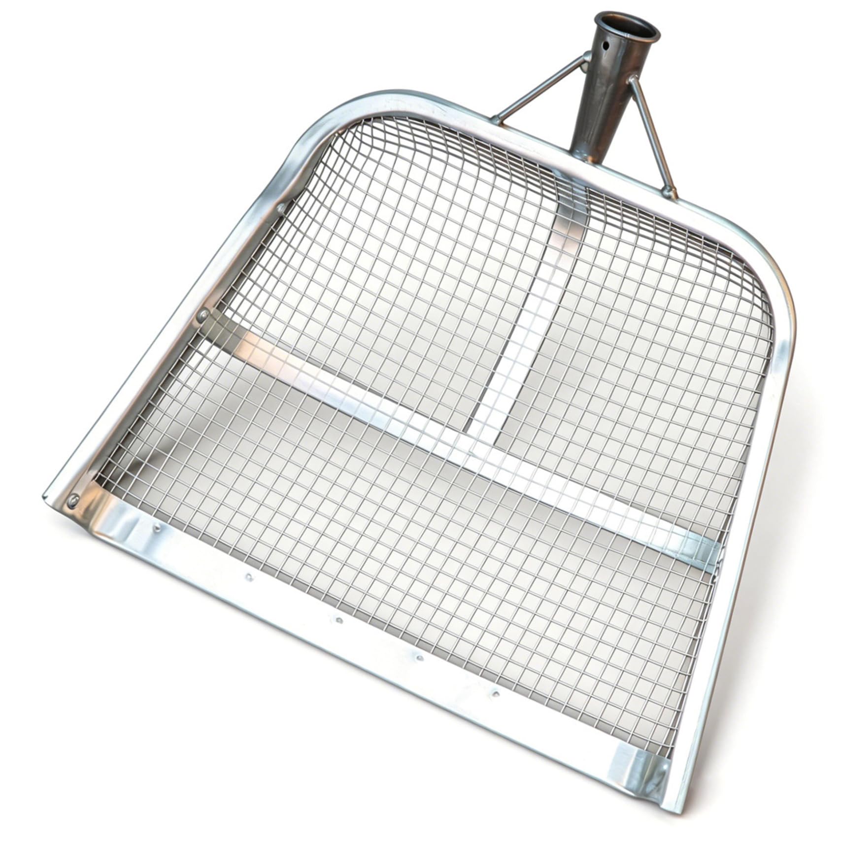 Pala setacciatrice con Maglia da 8 mm, Robusta e Rinforzata, con Telaio saldato, Ideale per setacciare Il Terreno da Giardino e filtrare i Cereali. Dimensioni: 47 x 36 cm (18, 5 x 14, 2 pollic