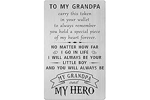 Grandson's Touching Father's Day Card for Grandpa