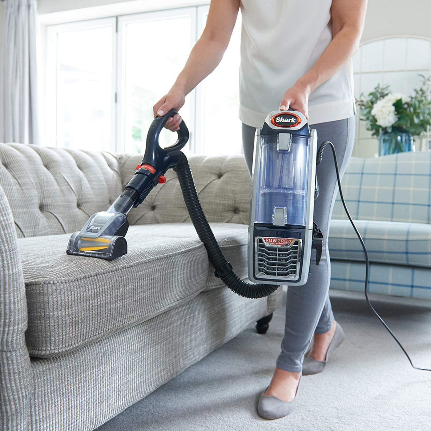 Shark Upright Vacuum Cleaner [NZ801UKT] Powered LiftAway with Anti