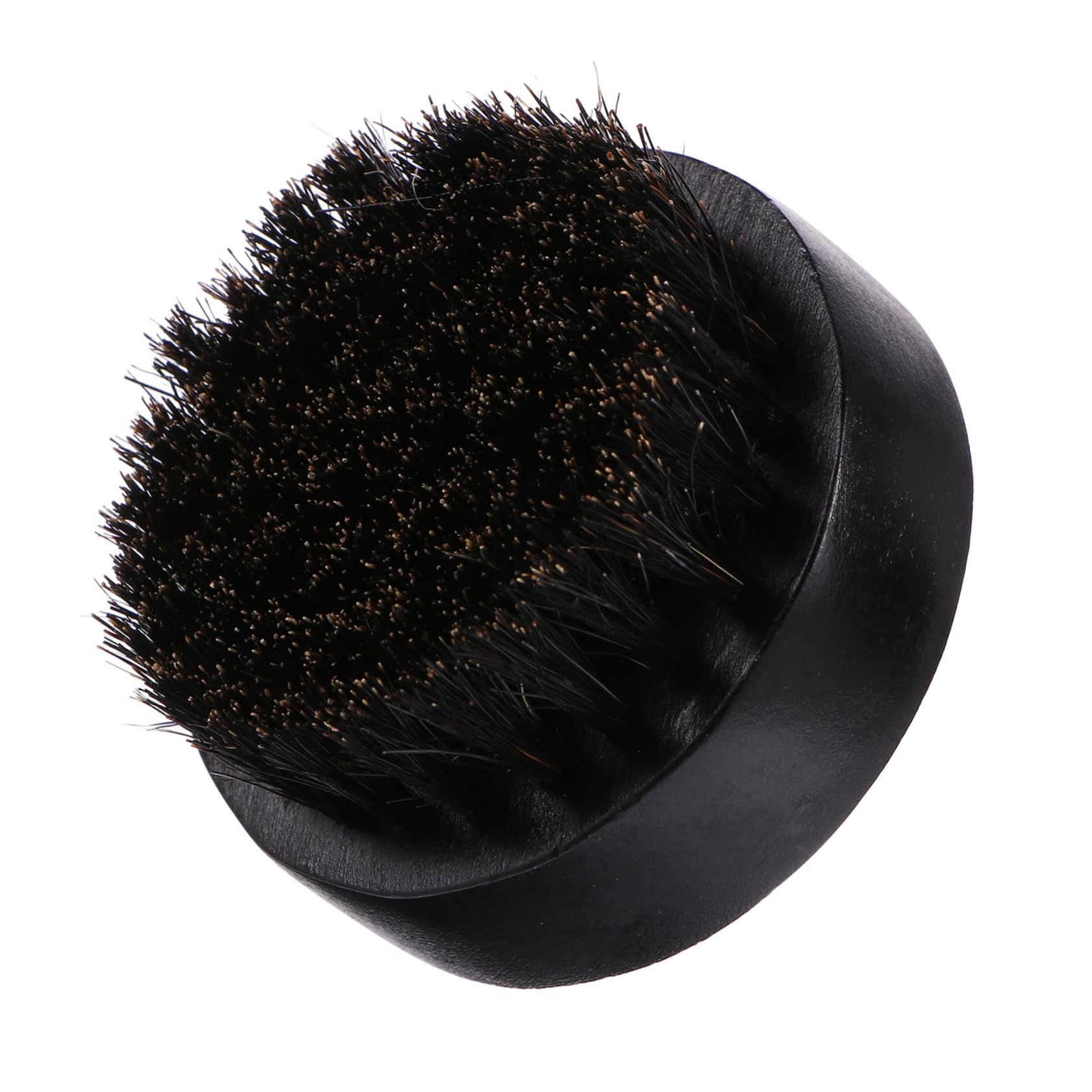 PartyKindom 1pc Beard Oil Brush Hair Styling Tool Men's Beard Brush Soft Brush Head Hair Salon Black