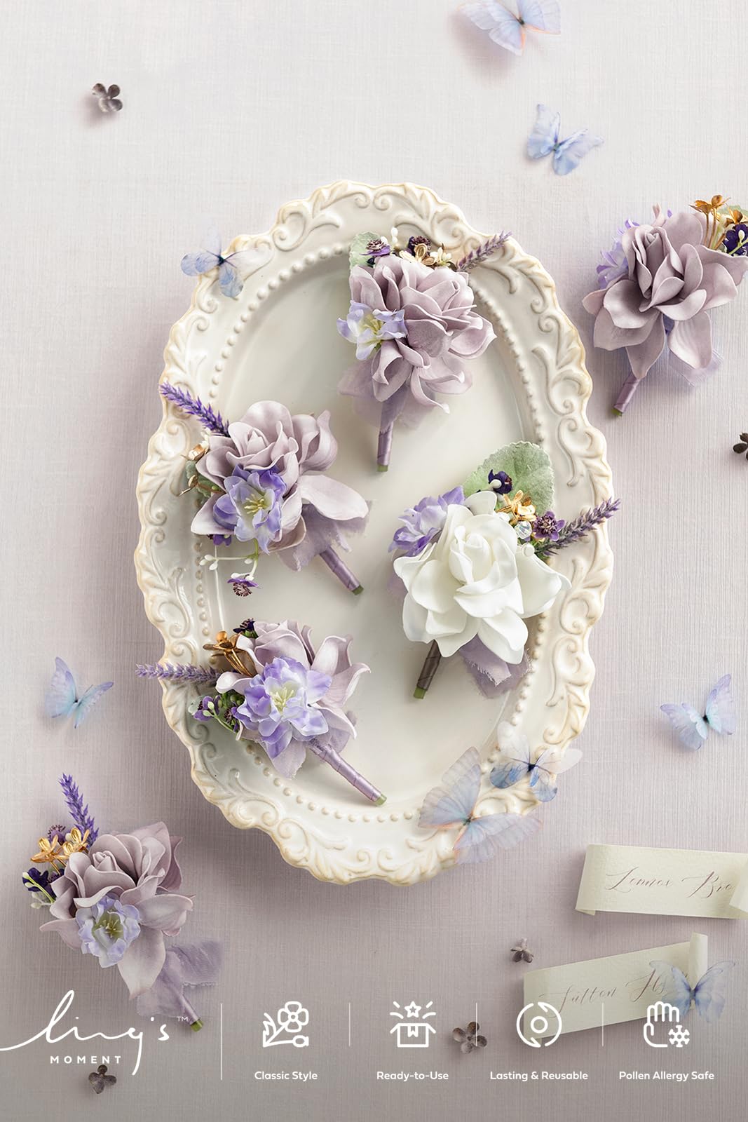 Purple Roses Artificial Flowers PartyforU Purple Boutonniere For Men -  Handmade Pocket Boutonnieres For Best Men Rustic Corsages For Woodland  Wedding Ceremony Anniversary Prom Formal Dinner Party Lavender Flowers  Artificial, image size:1067x1600