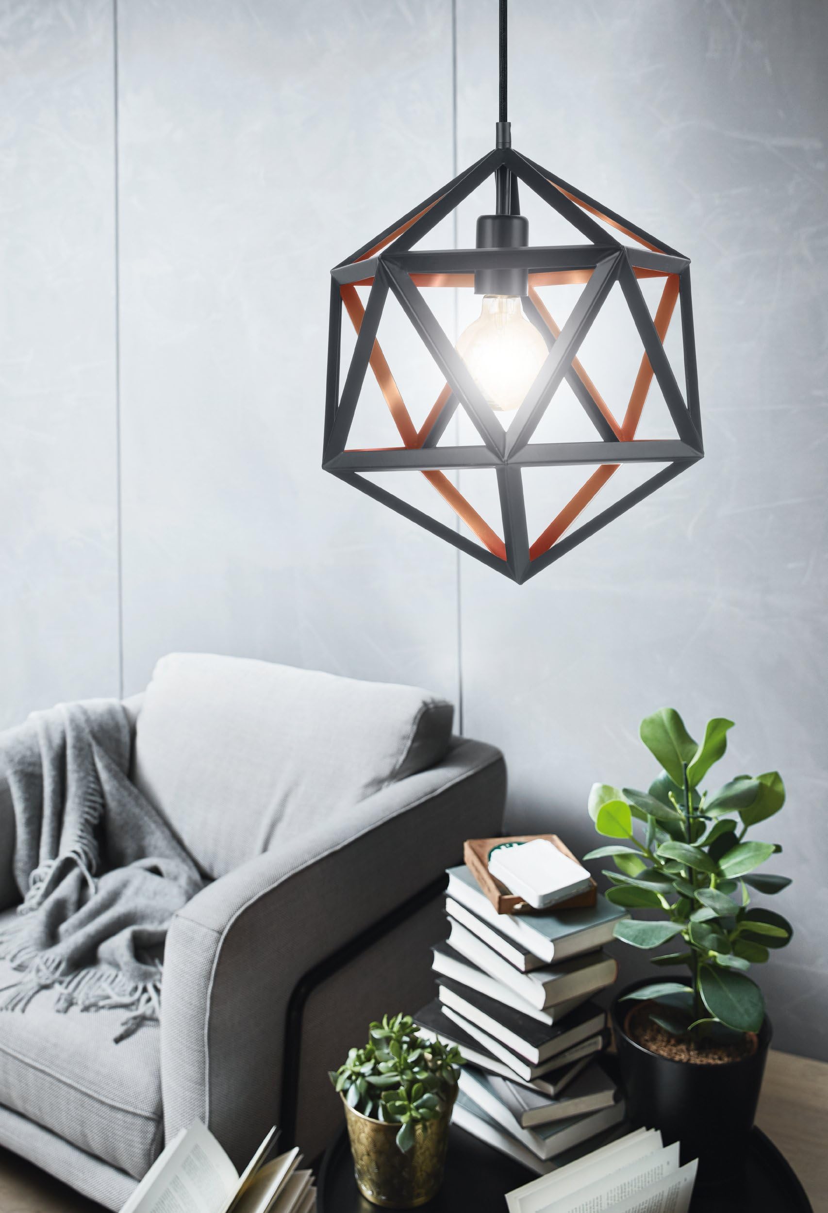 EGLO hanglamp Embleton zwart kopen? | Hanglampen
