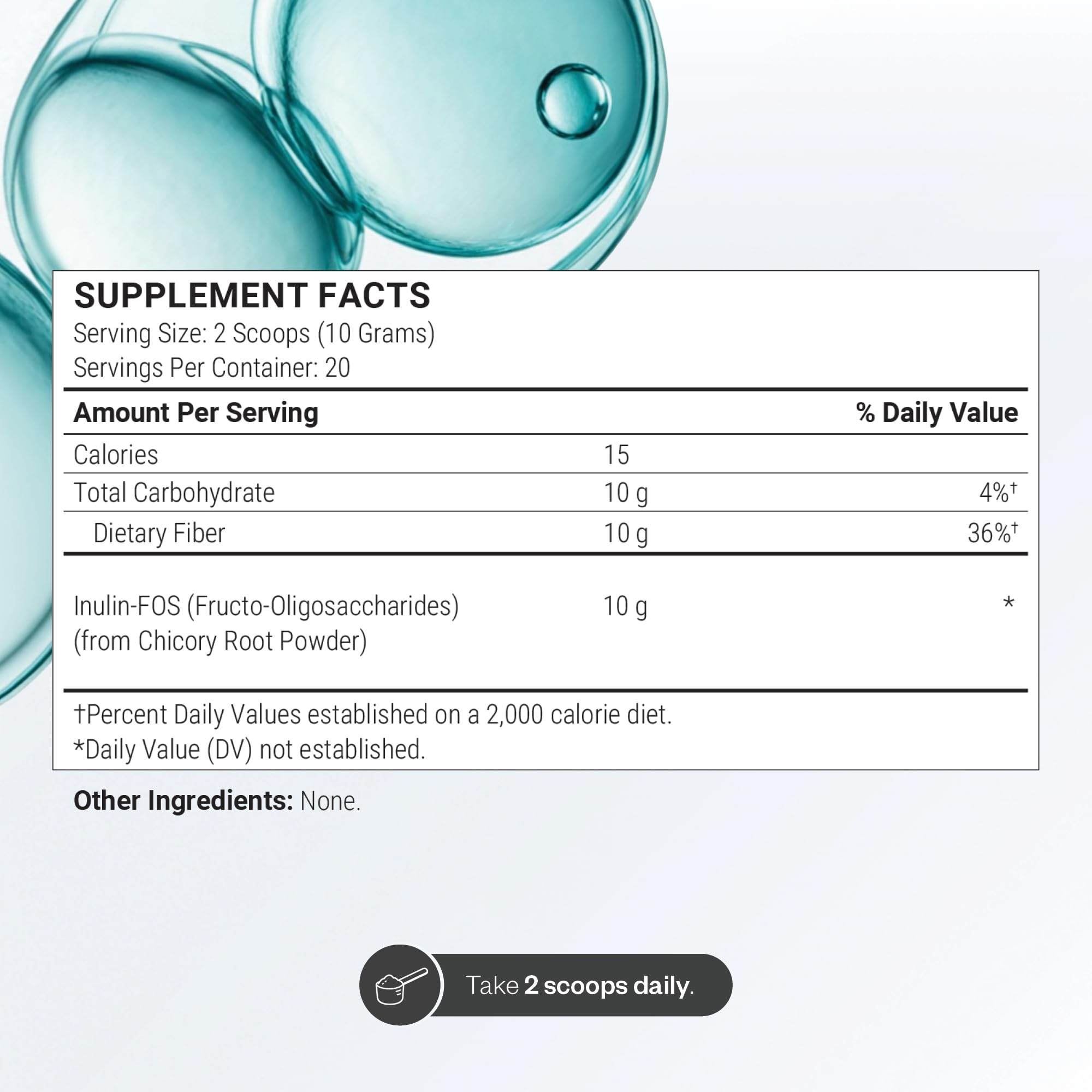 Supersmart Fructo Oligosaccharides Powder (Prebiotics FOS) - Oligofructose Inulin - Fiber Supplement | Non-GMO & Gluten Free - 200 g — Amazon image 3