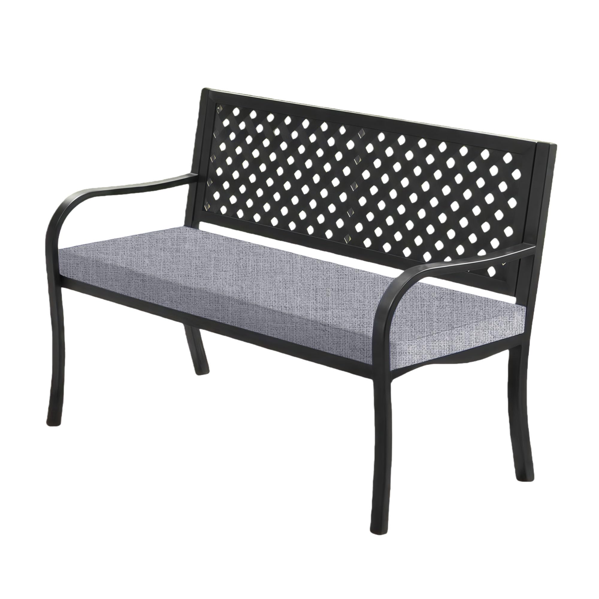 Cuscini per Panca Personalizzati 36 x 105 cm con Fondo Antiscivolo Cuscino Panca Panchina Parte Inferiore Antiscivolo per Mobili da Terrazza e Finestre, Grigio Chiaro