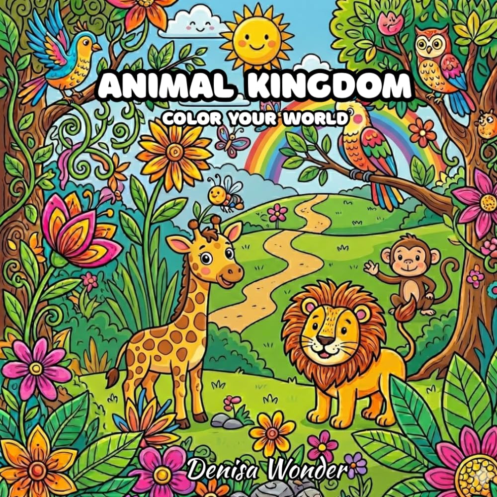 Animal Kingdom : Color your world: Explore Nature’s Wonders with Hand-Drawn Illustrations of Exotic Wildlife