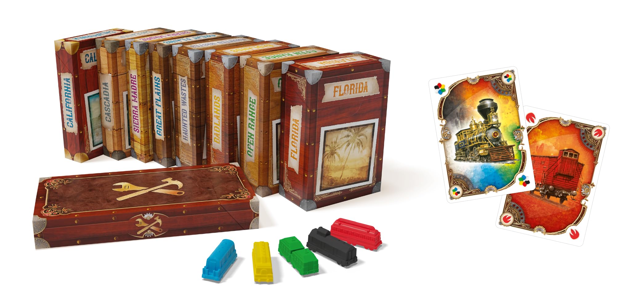 Days of Wonder, Zug um Zug Legacy: Legenden des Westens, Familienspiel, Brettspiel, 2-5 Spieler, Ab 10+ Jahren, 20-90 Minuten, Deutsch