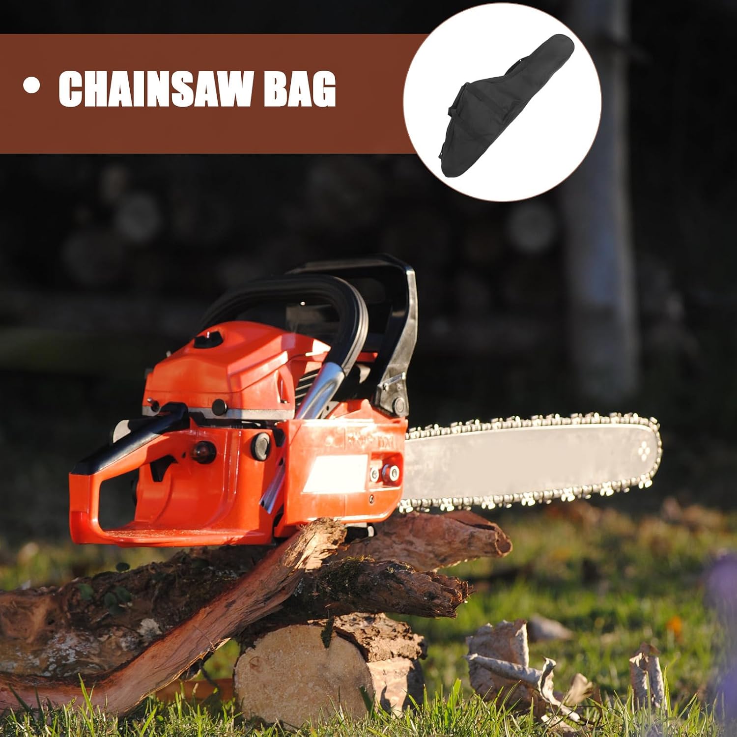 Large Capacity Chainsaw Storage Bag Utility Tote Carrying Case Oxford Cloth Hard-ware Tool Organizer Portable for Outdoor Lumberjack Use image 5