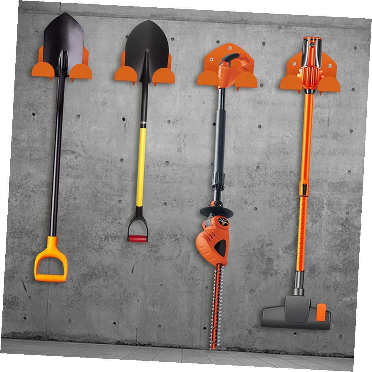 VILLCASE Heavy Duty Lawn Mower Wall Mount Hooks for Garage Storage, 2pcs Set Heavy Duty Garage Hangers for Hanging Garden Tools and Equipment