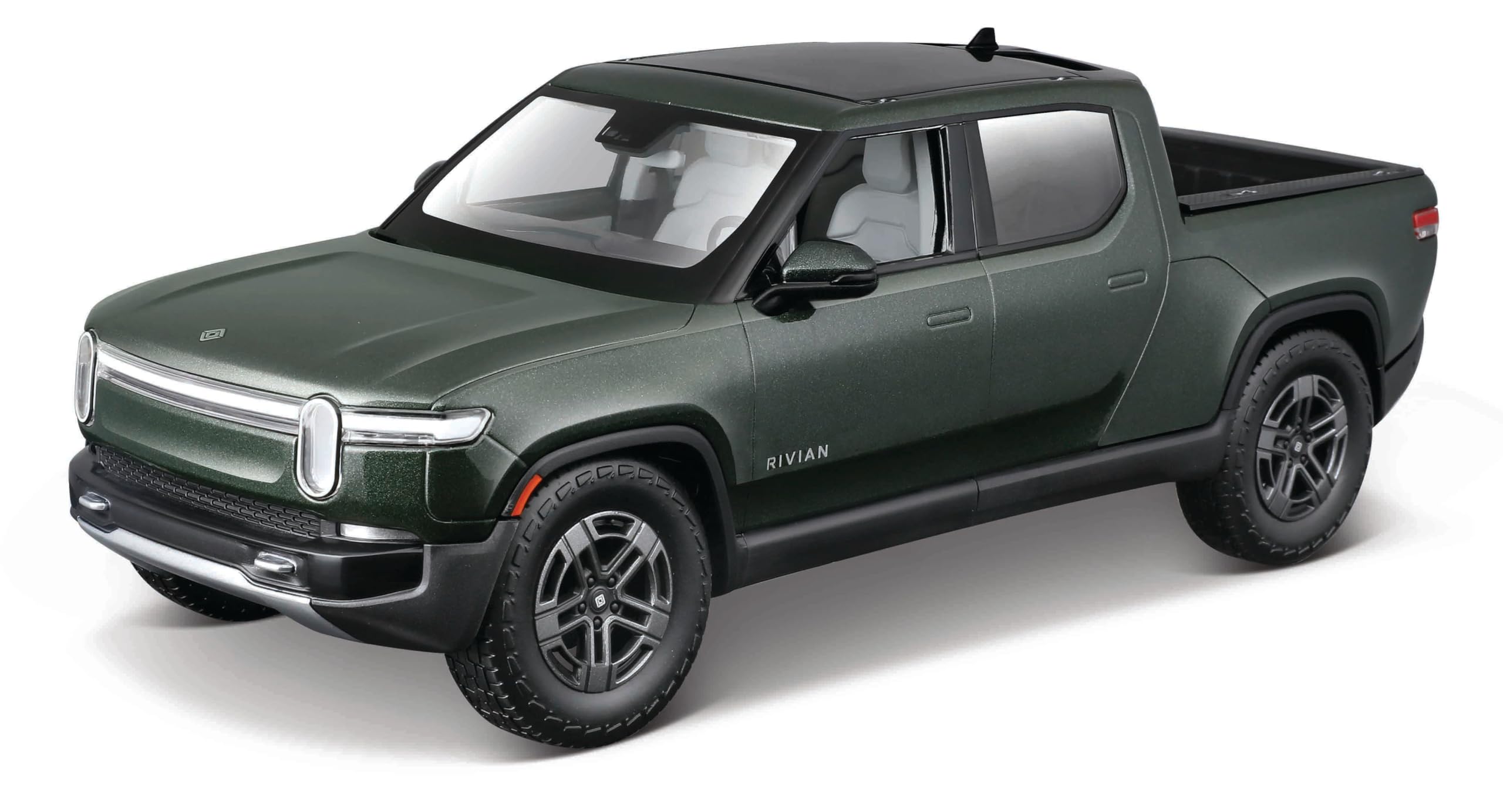 1:18 Scale Rivian R1T Pick Up Truck Metallic Green Diecast Model Car 31466GRN
