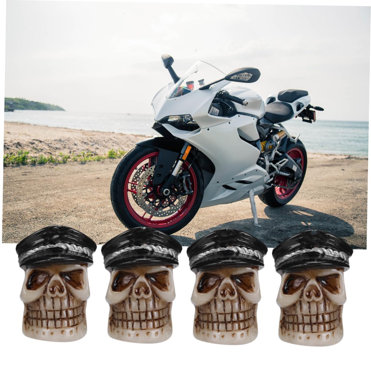 VANZACK 3 Sets Universal Resin Stem Cap Für Fahrradreifen Motorradabdeckung Schwarz Schützt Vor Platten Reifen