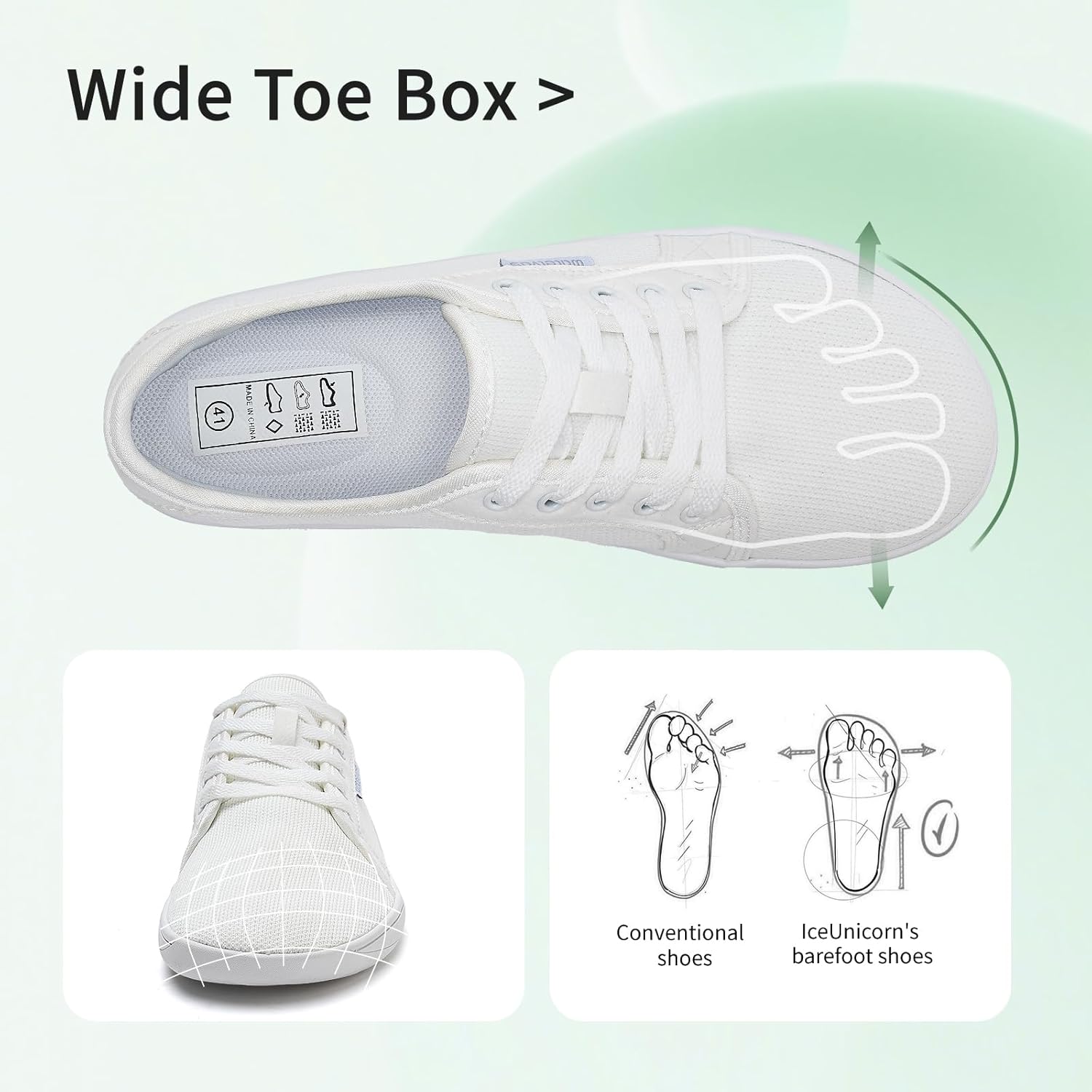WateLves Barfuss Schuhe Damen Barfußschuhe Herren Kint Sneaker Walkingschuhe Minimalistische - Image 5