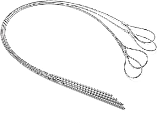 Outset Brocheta flexible de acero inoxidable para barbacoa, juego de 4, pincho de barbacoa de 30 pulgadas de largo, 1 EA