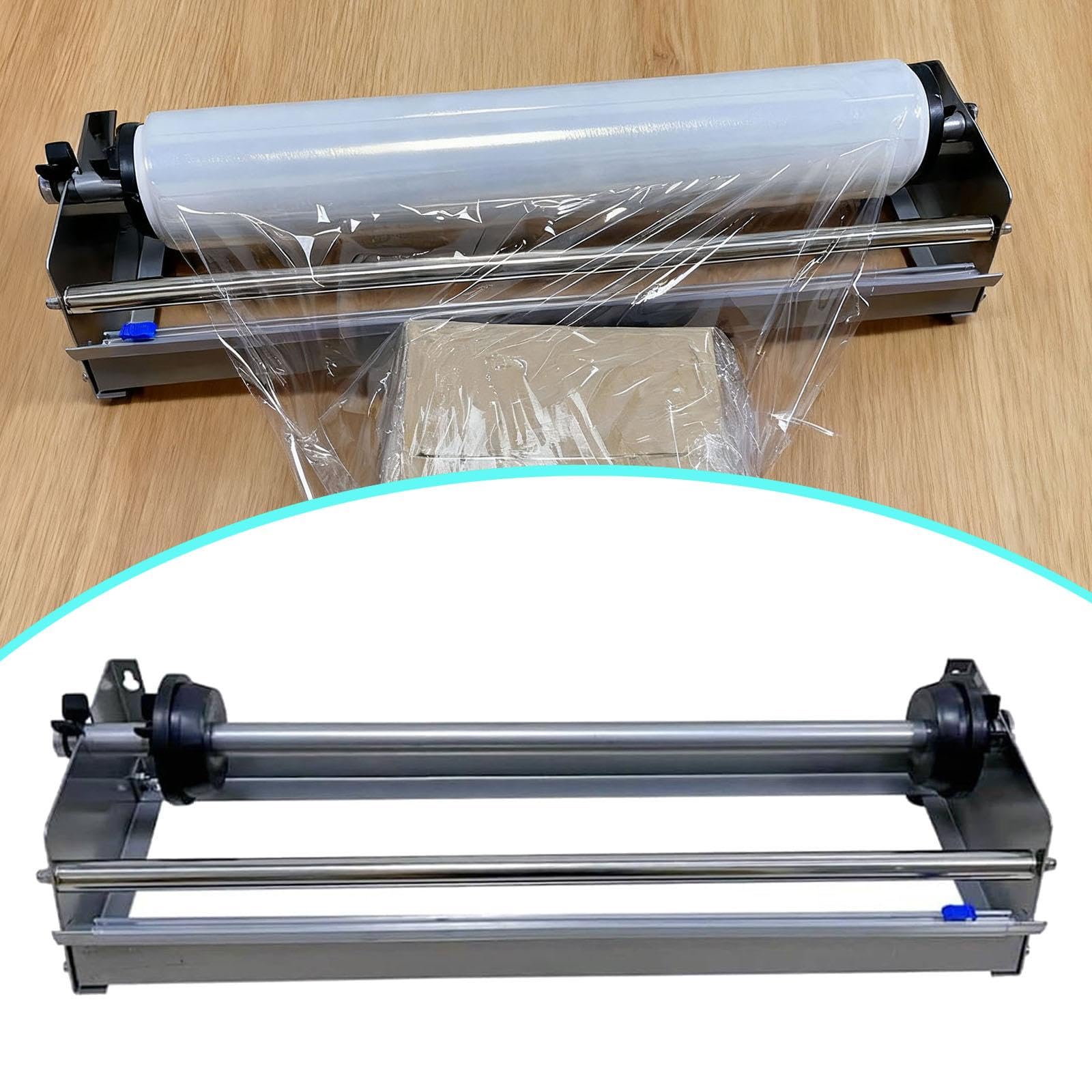Sharplace Dispensador de Film Estirable de, Máquina de Envoltura, Aplicación de Envoltura de Film Retráctil con Máquina de Envoltura con Cortador para, Plata