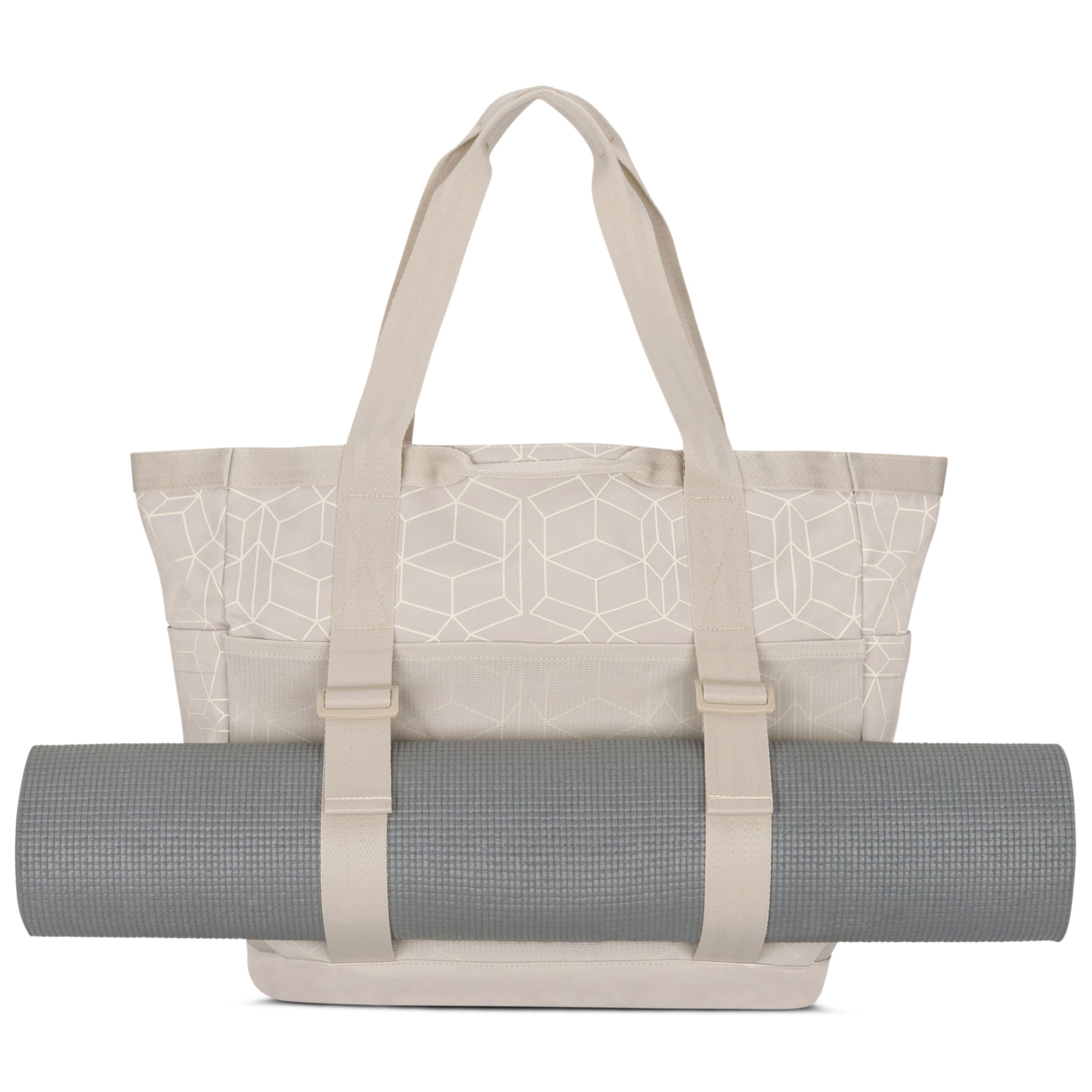 LARKSON Bolsa De Playa Mujer Hombre - Smilla - Tote Bag Grande Para Vacaciones, Deportes, Viajes - Bolso Shopper Con Cremallera - Repelente Al Agua